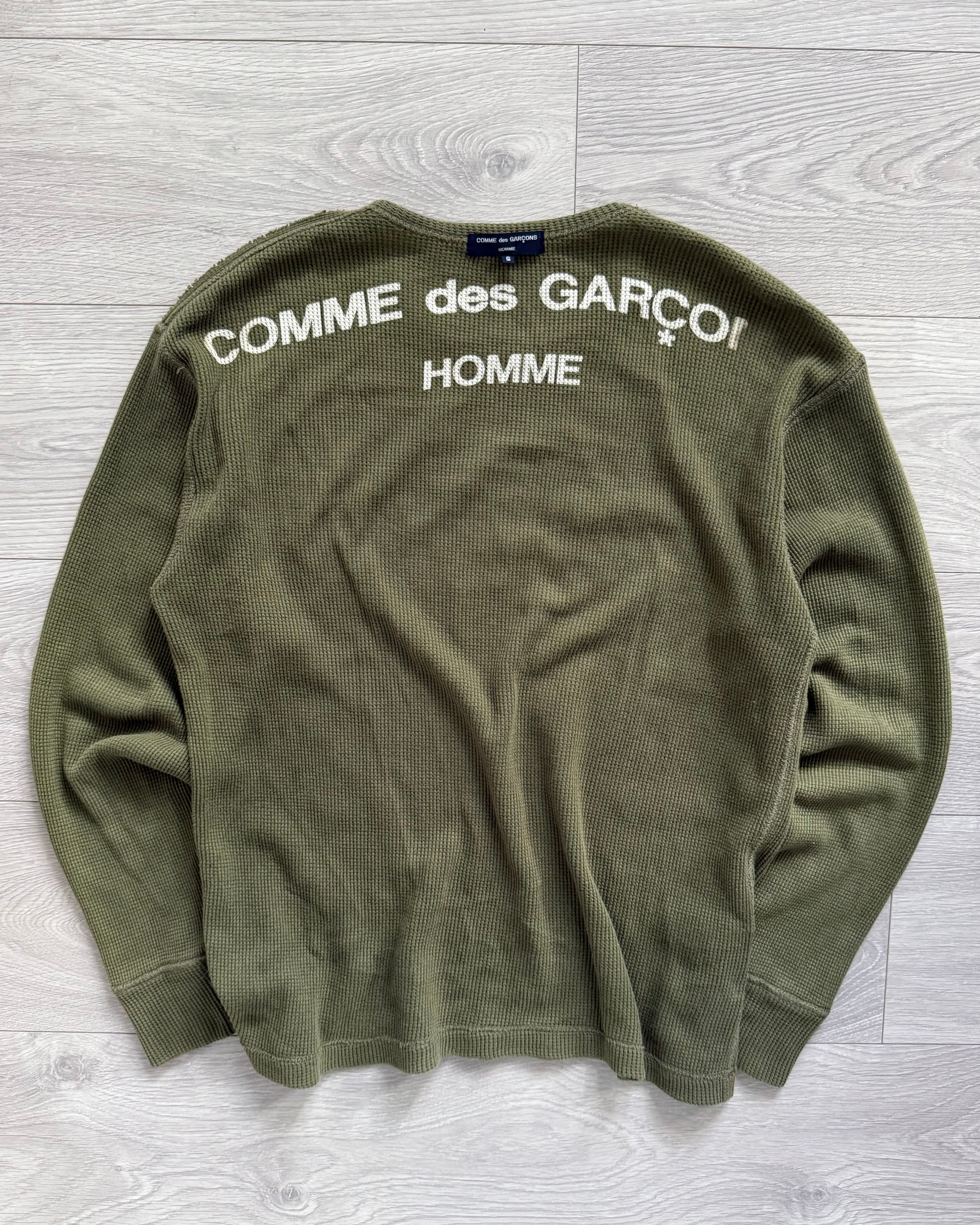 Comme Des Garcons Homme FW2007 Waffle Knit Reversible Top - Size M