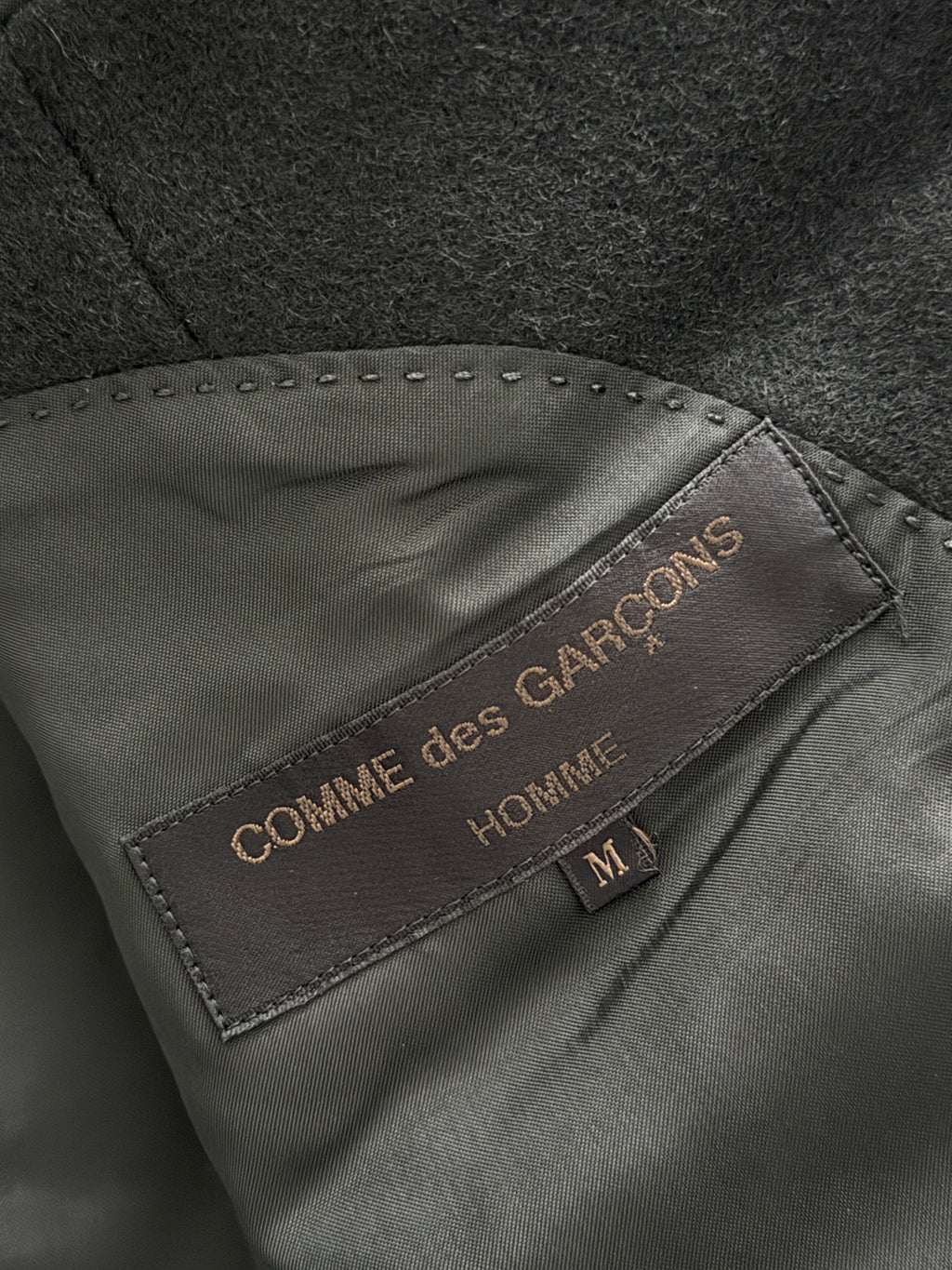 Comme Des Garcons Homme 1980s Triple Pleat Melton Wool Suit - M Jacket / 32" Waist