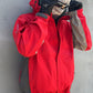 Salomon 00s Red Tri-Tone Waterproof Technical SmartSkin Jacket - Size L