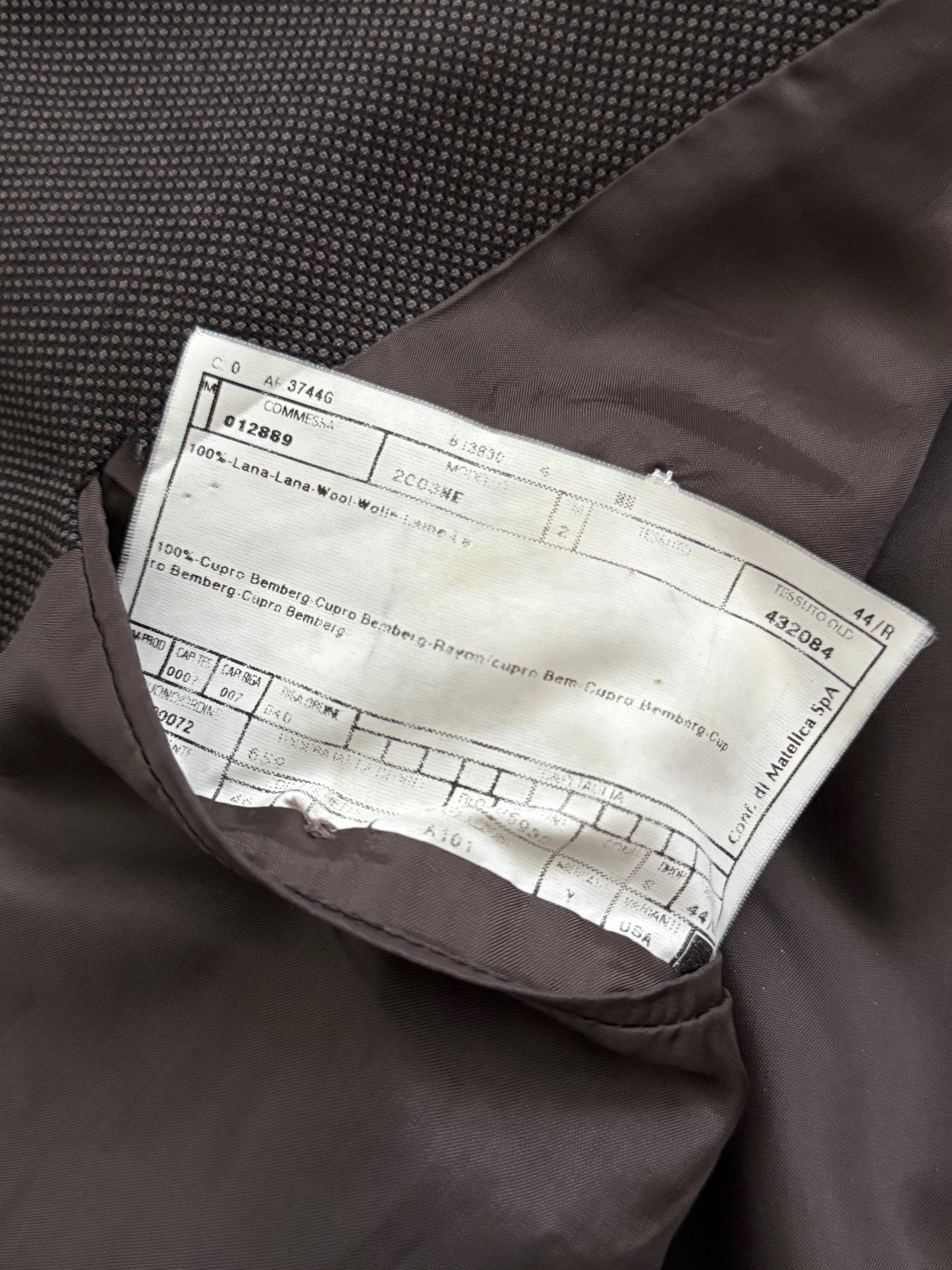 Armani 1990s Textured Wool 3B Blazer Jacket - Size XL