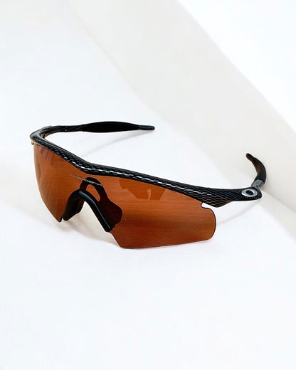 Oakley 1999 Carbon Fibre M-Frame Sunglasses in Carbon Fibre/Persimmon