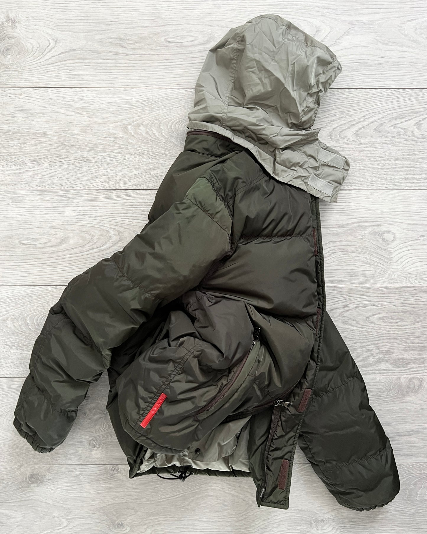 Prada Sport 00s Technical Down Nylon Puffer Jacket - Size M