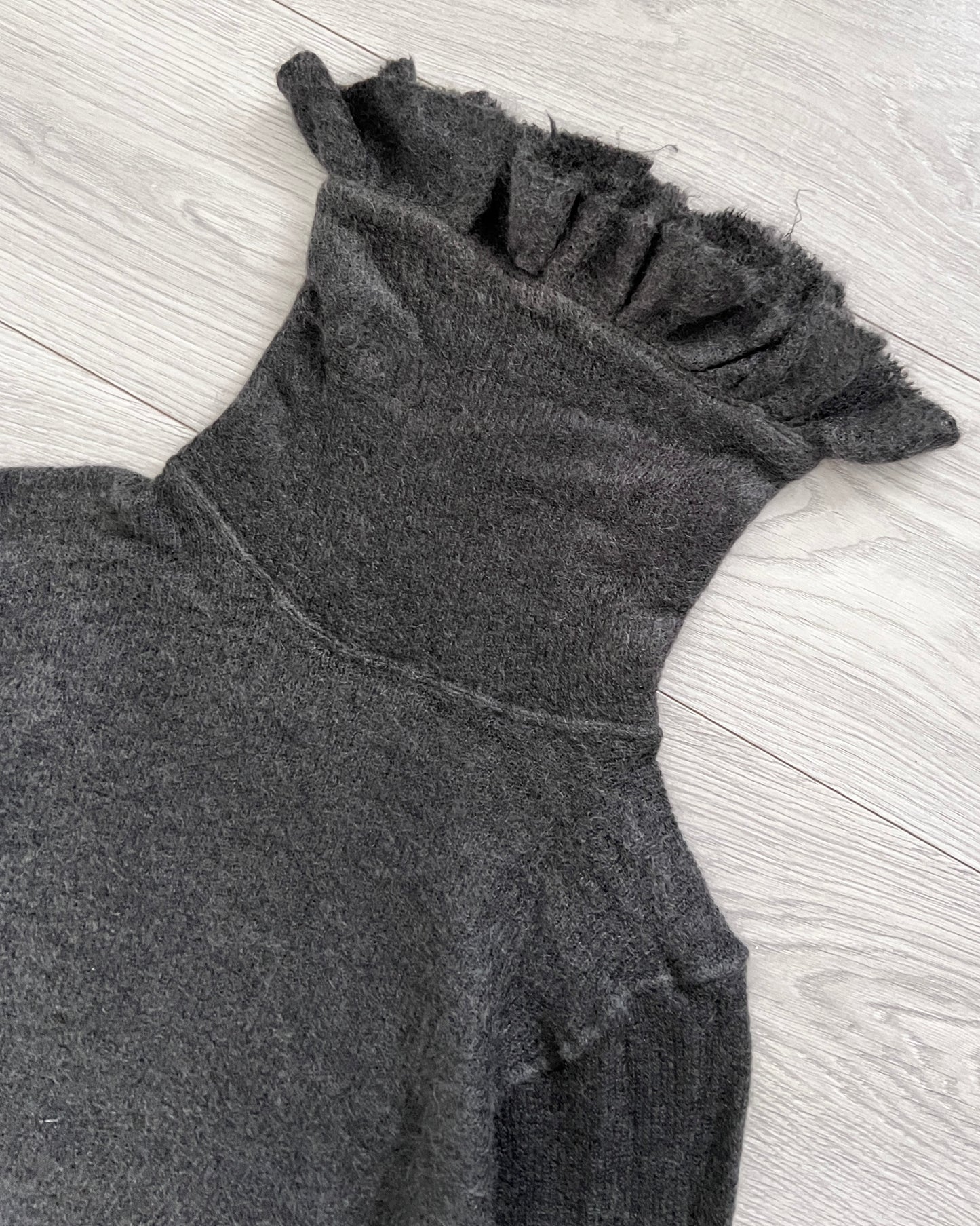 Comme Des Garcons Homme Plus AW2004 Mohair Turtleneck Knit Sweater - Size S