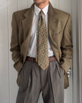 Valentino 1980s 3B Textured Wool Sport Jacket Blazer  - Size XL