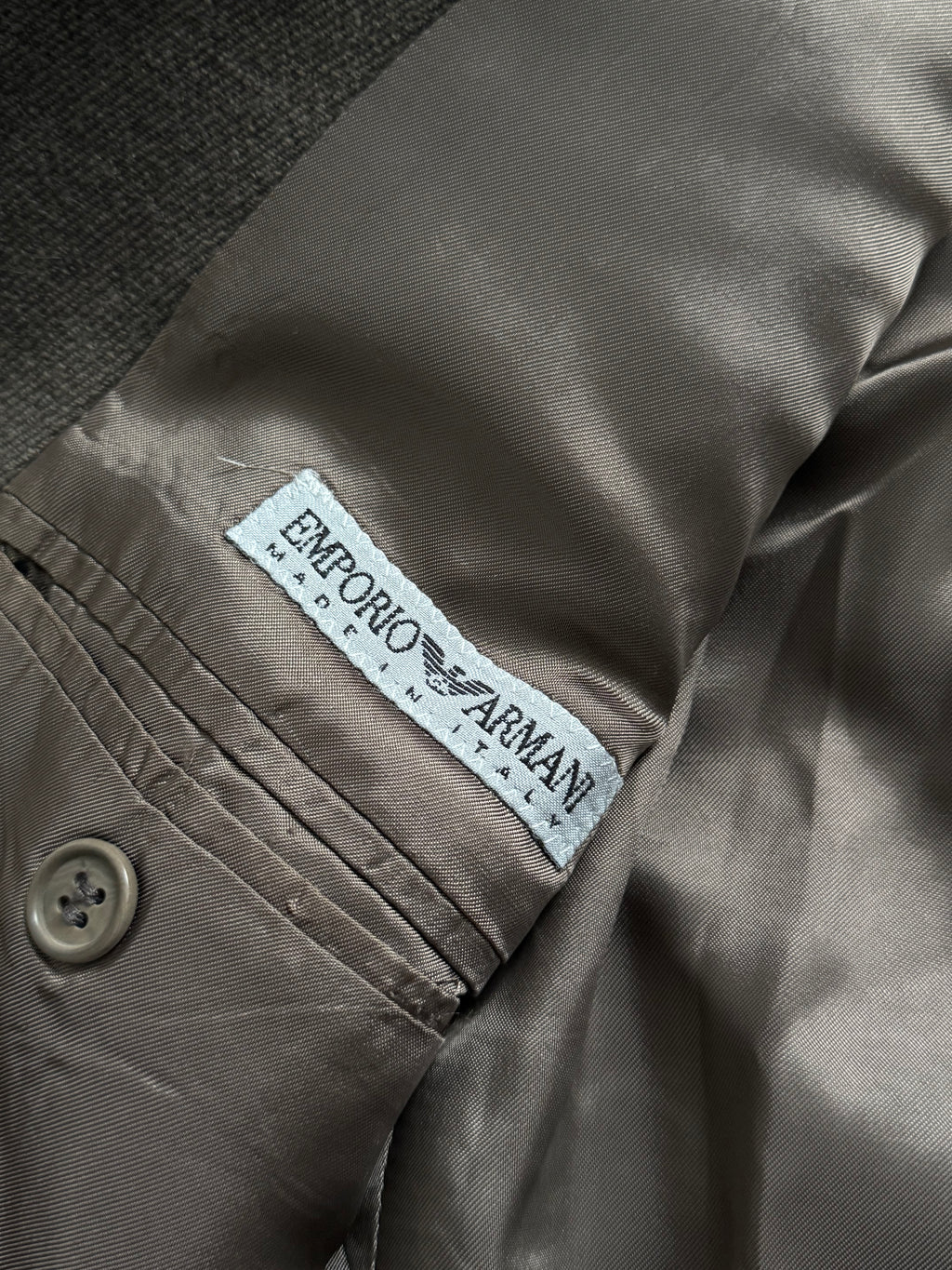 Emporio Armani 1990s Wool 3B Jacket - Size XL