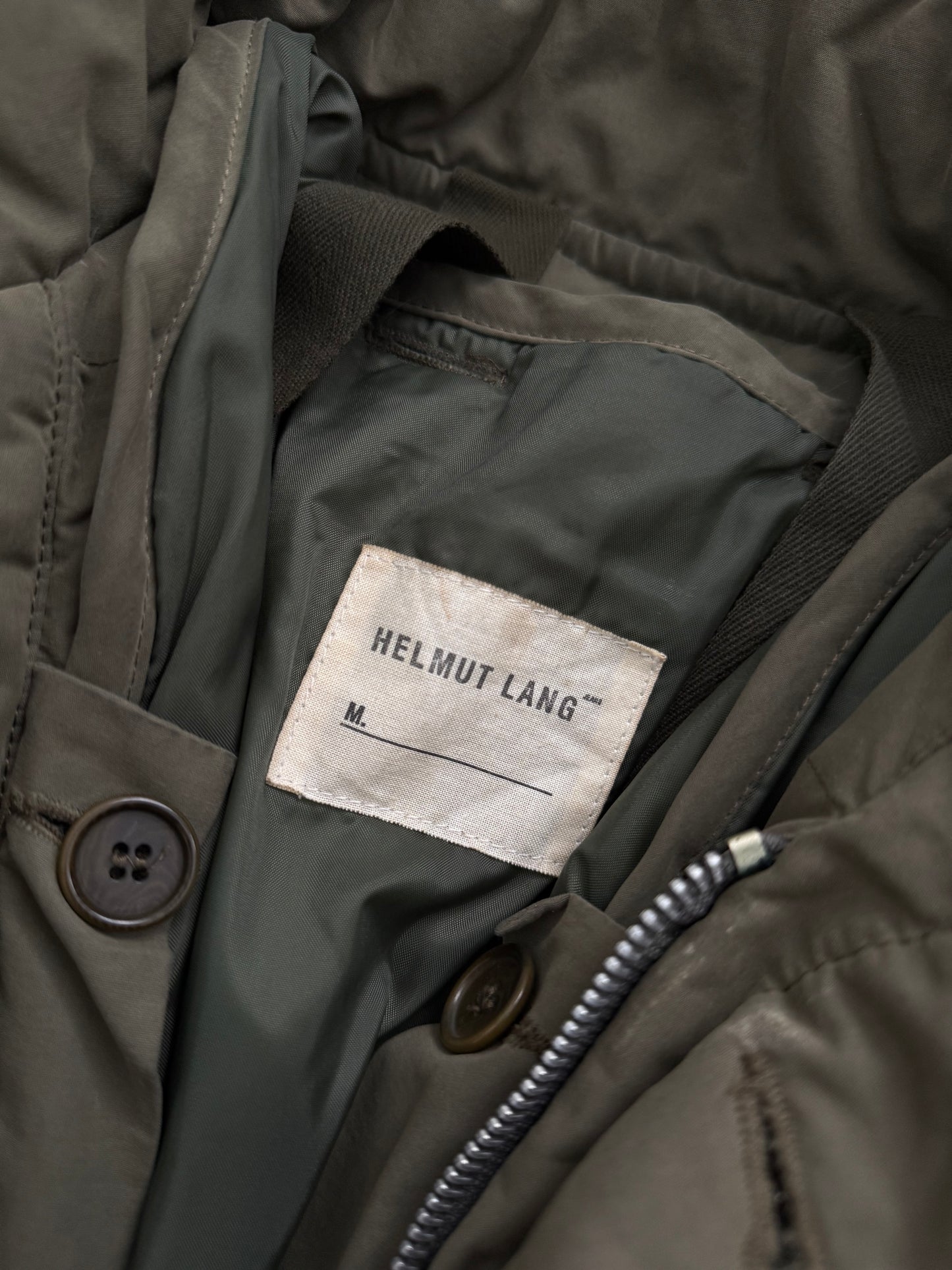 Helmut Lang FW1999 Down Filled M69 Flak Military Jacket - Size S