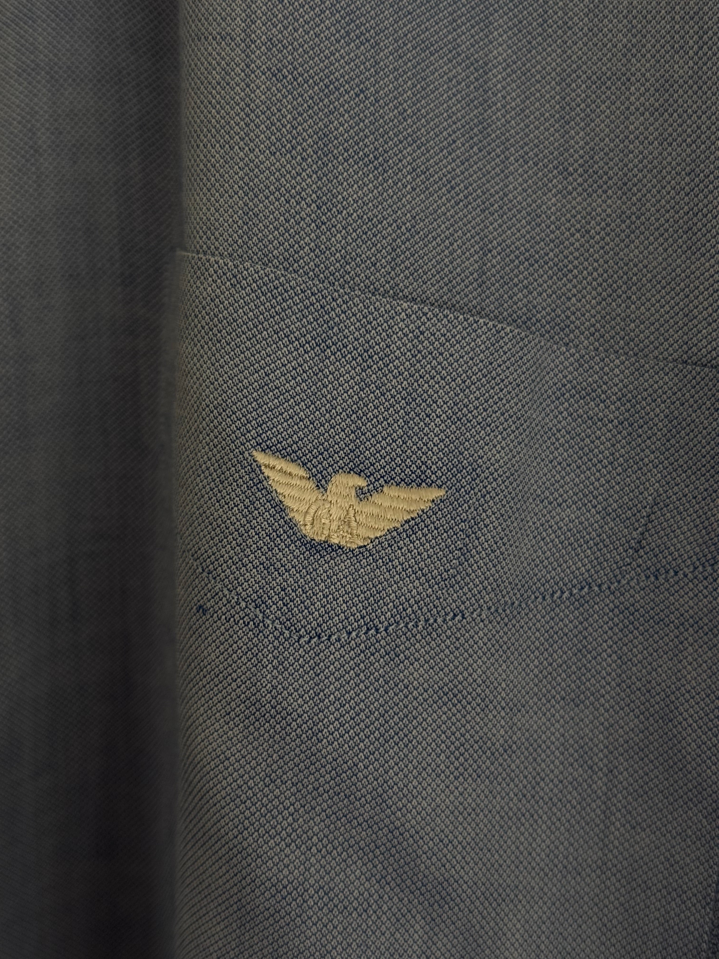 Giorgio Armani 1990s Blue Cotton Shirt - Size XL