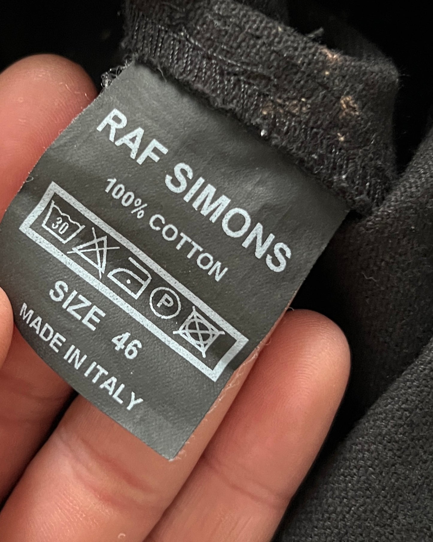 Raf Simons Sterling Ruby AW2014 Bleached Denim Overshirt - Size S/M