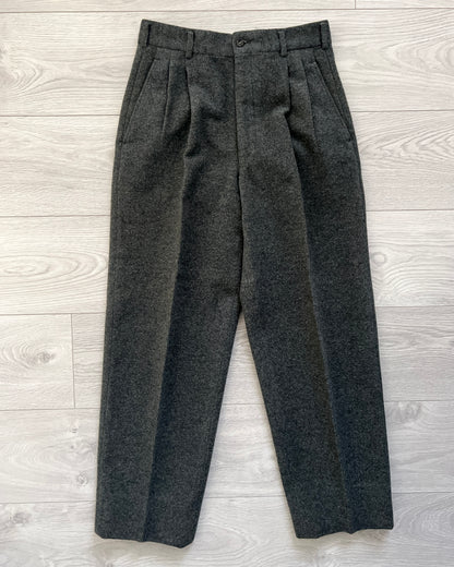 Comme Des Garcons Homme 1990s Thick Wool Pleated Suit - Size S/30