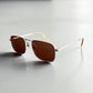 Helmut Lang 1999 Titanium Metal Sunglasses
