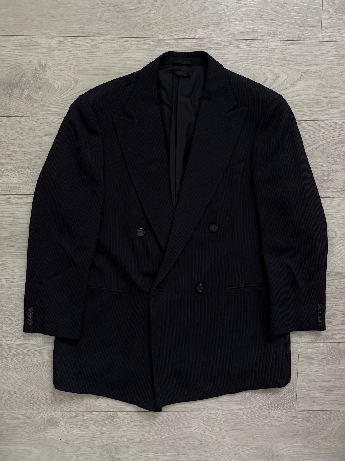 Giorgio Armani 1990s Double-Breasted Wool Suit - Size XL Jacket / 38" Waist