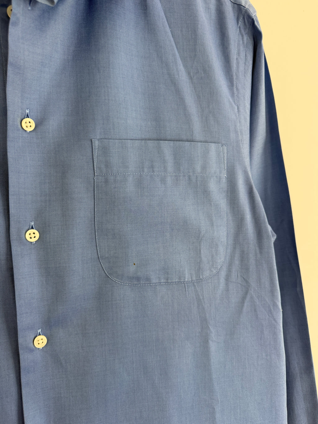 Armani 2000s Blue Cotton Shirt - Size M