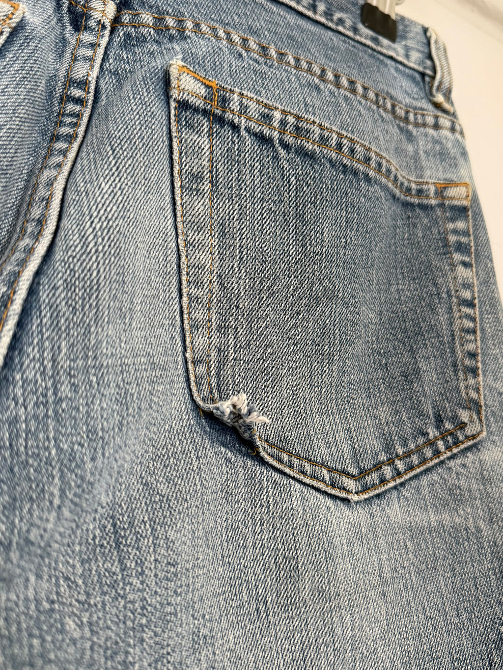 Helmut Lang 1998 Vintage Blue Faded Denim Jeans - Size 30
