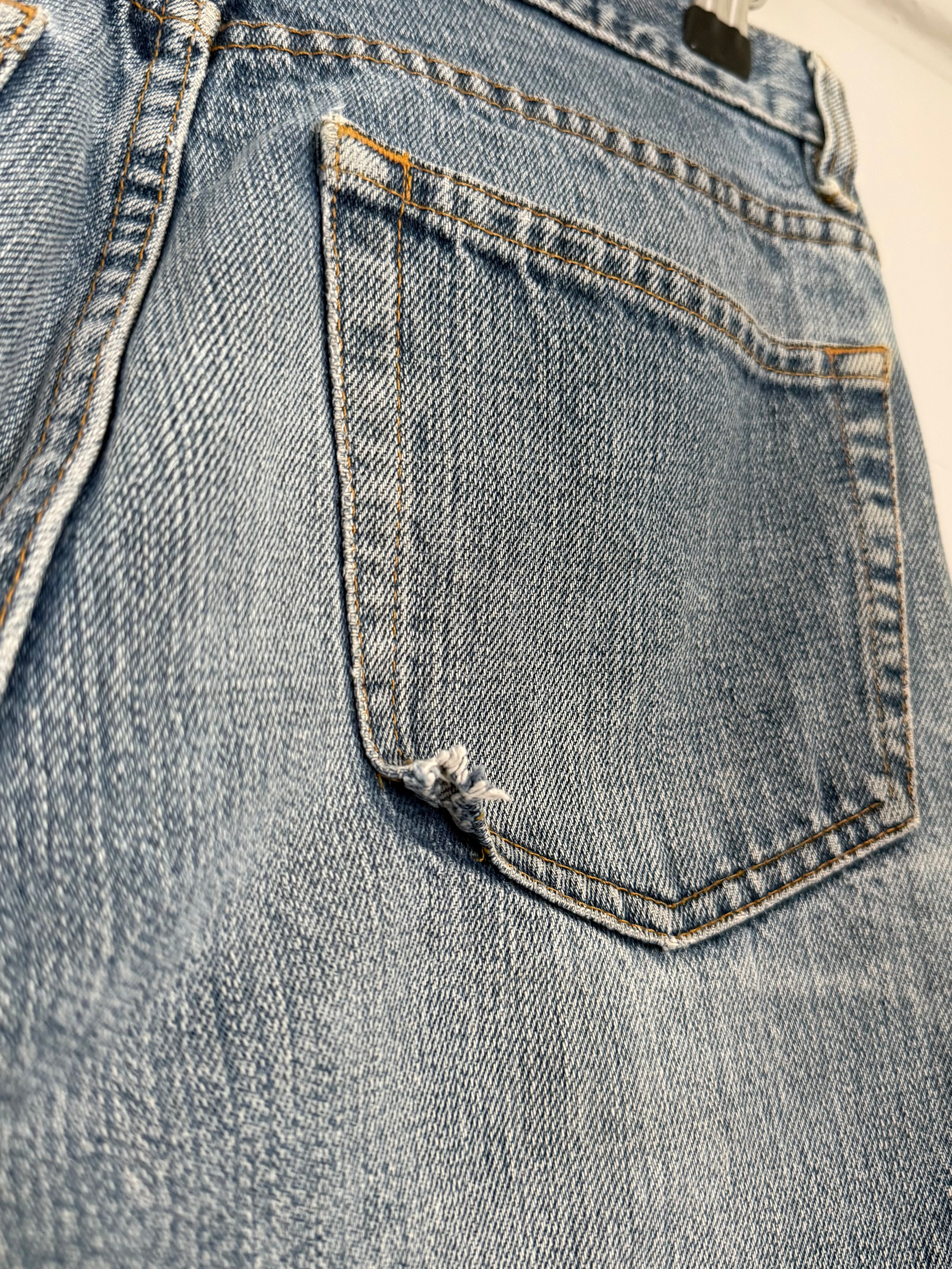 Helmut Lang 1998 Vintage Blue Faded Denim Jeans - Size 30