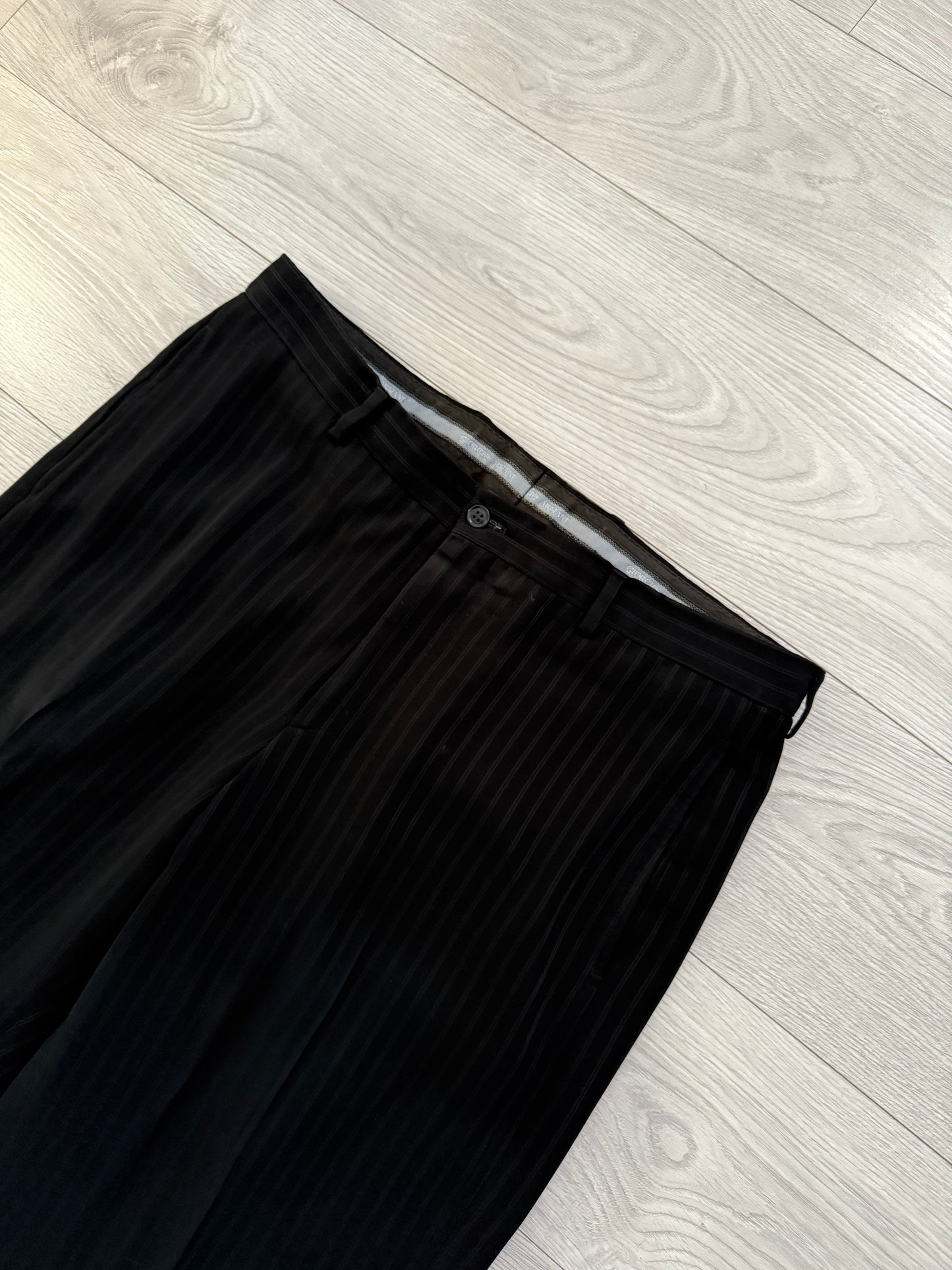 Giorgio Armani 1990s Striped Relaxed Trousers - Size 34