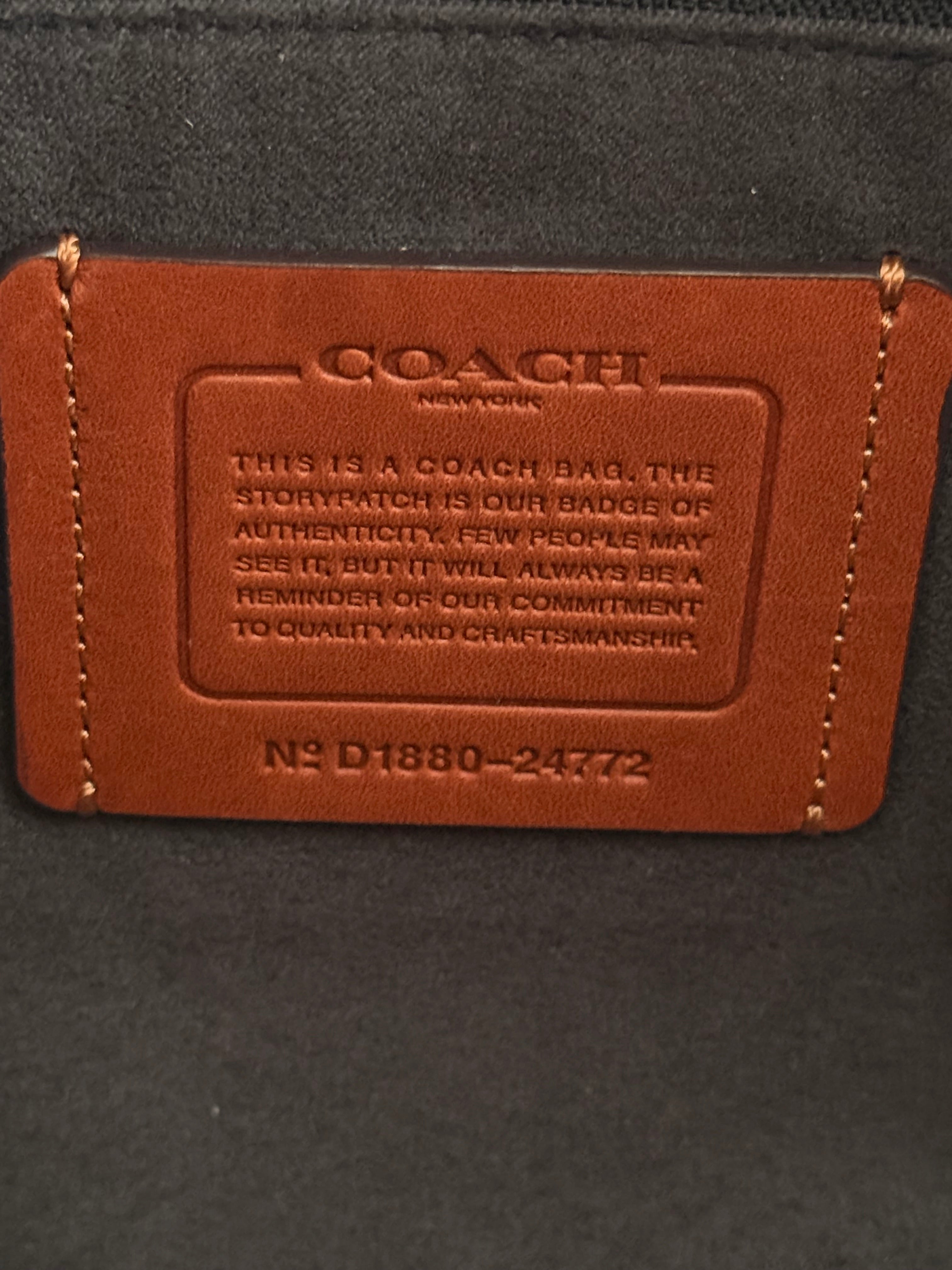 Coach New York Vintage Leather Hold-All Tote Bag