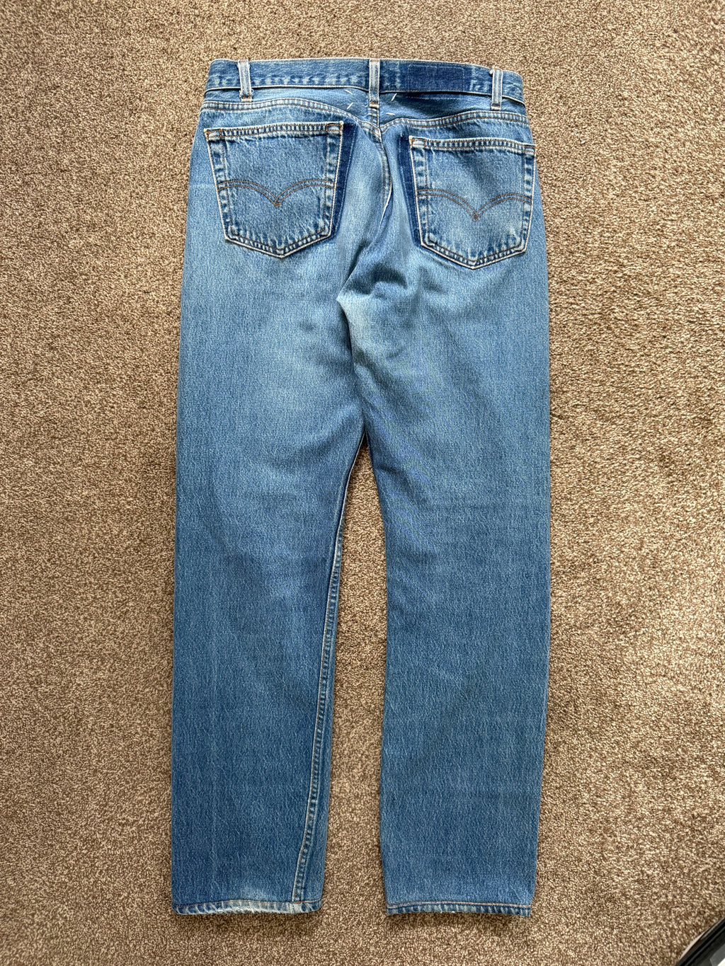 Maison Martin Margiela Artisanal Line (0)(10) SS2000 Re-Worked Exposed Zip Denim Jeans - Size 31" Waist