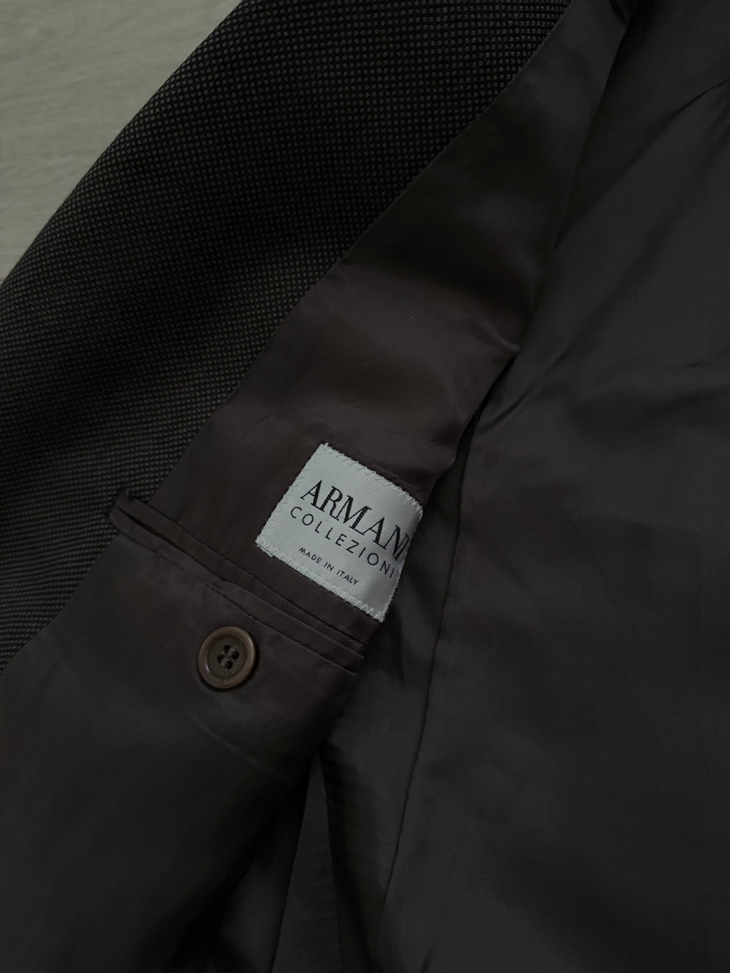 Armani 1990s Textured Wool 3B Blazer Jacket - Size XL