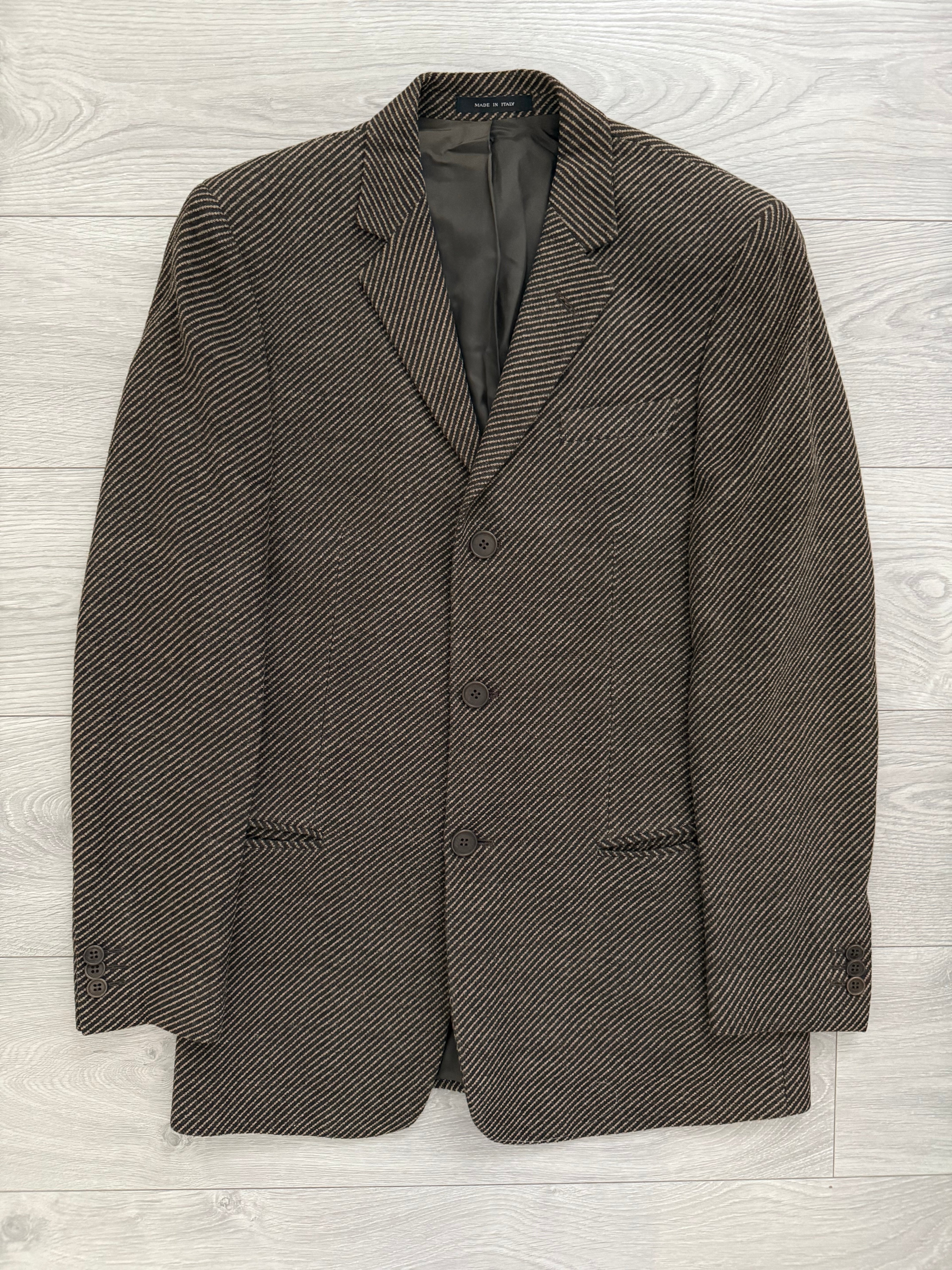 Emporio Armani 2001 3B Wool Twill Sports Jacket Blazer - Size S