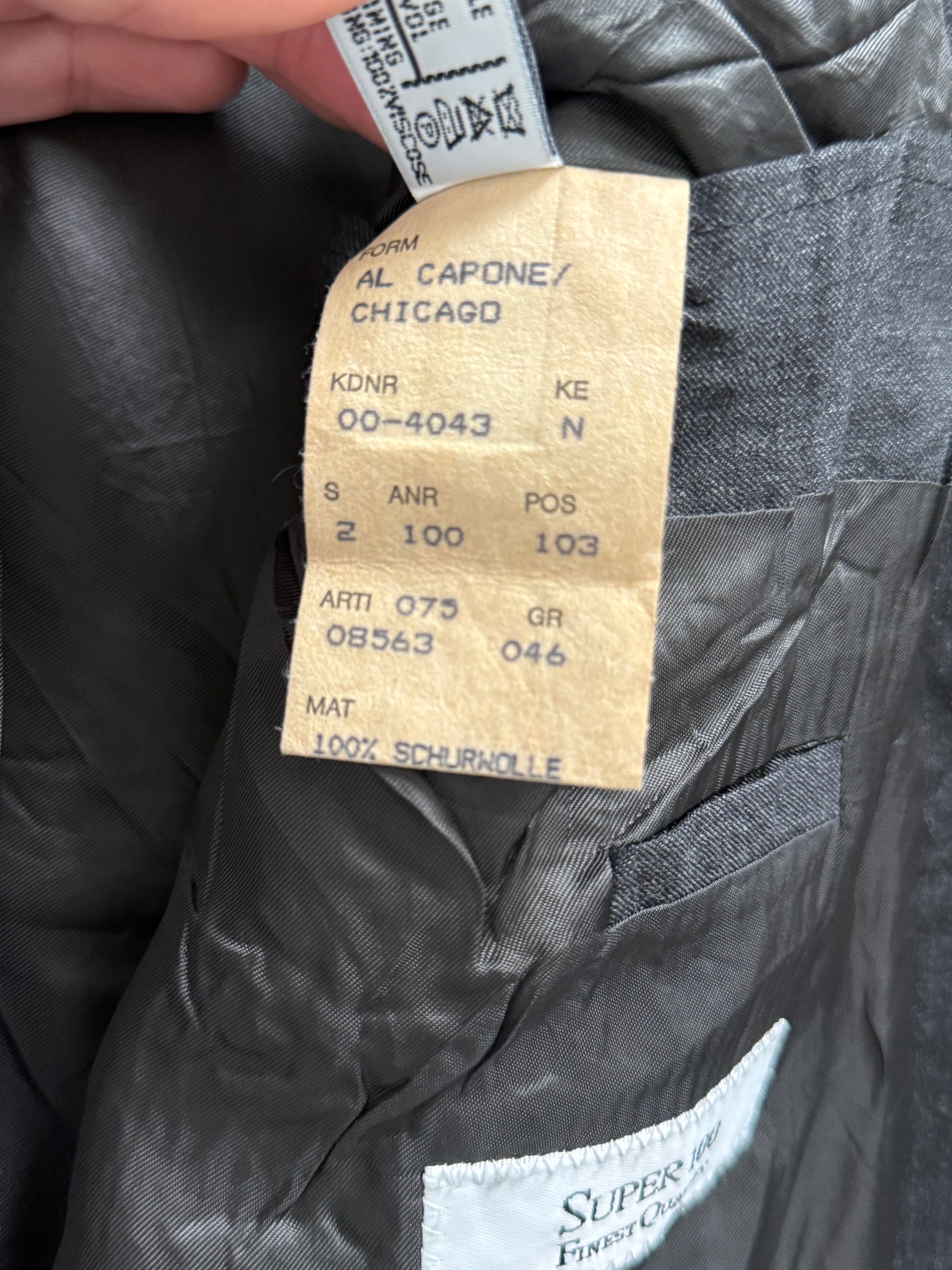 Hugo Boss 1980s 'Al Capone' Double Breasted Peaked Lapel Sports Jacket Blazer - Size S