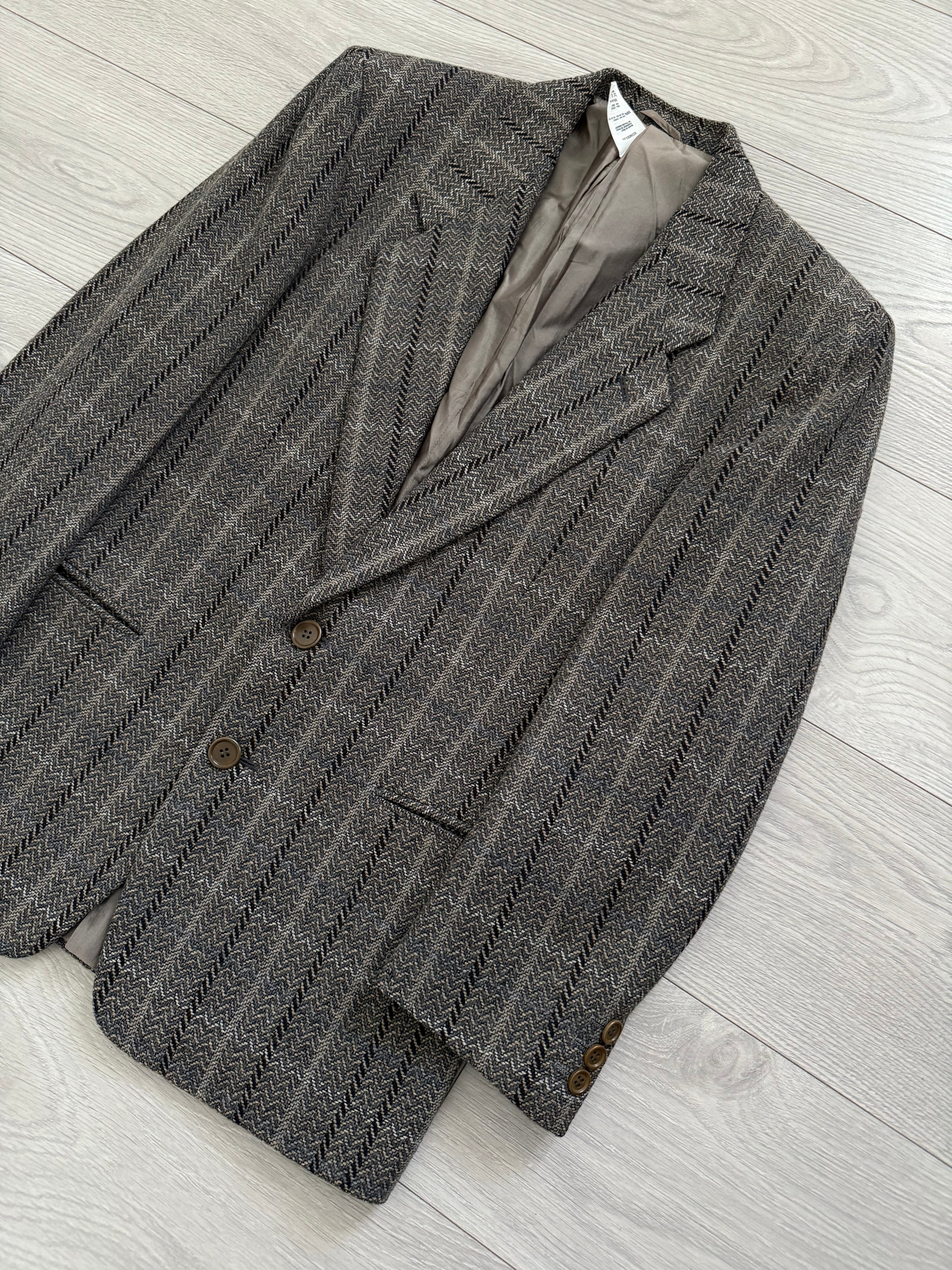 Giorgio Armani Black Label 1990s 2B Textured Sports Jacket Blazer - Size S