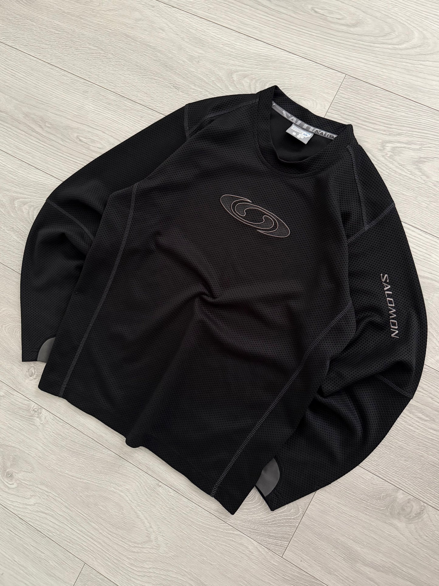 Salomon 00s Moto Mesh Black Technical Long Sleeve - Size S