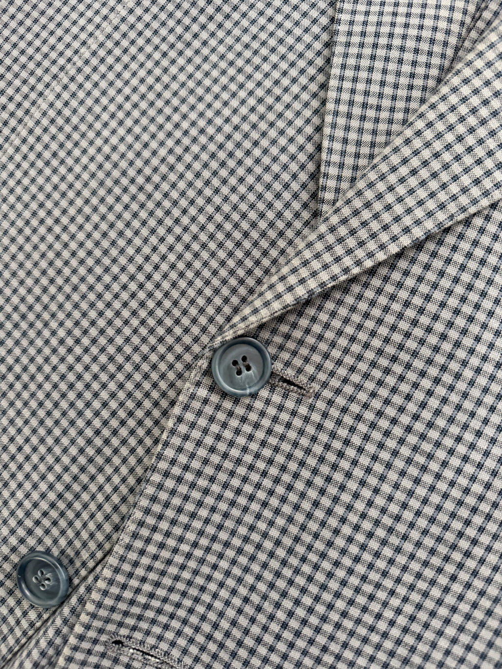 Valentino 1980s 2B Cotton Check Sport Blazer Jacket - Size S