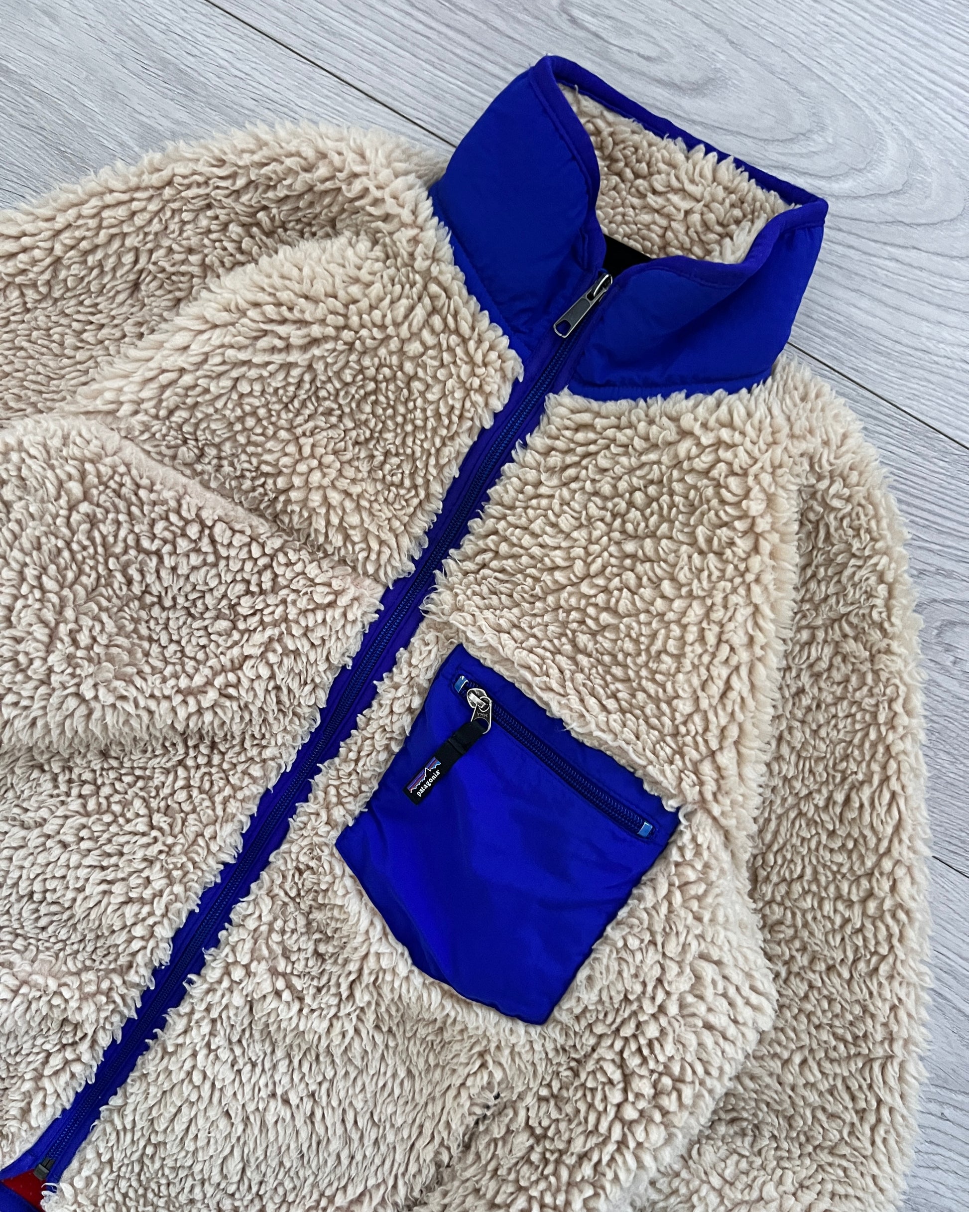 Patagonia Oatmeal Deep Pile Fleece Insulated Jacket Women's Medium -   Canada