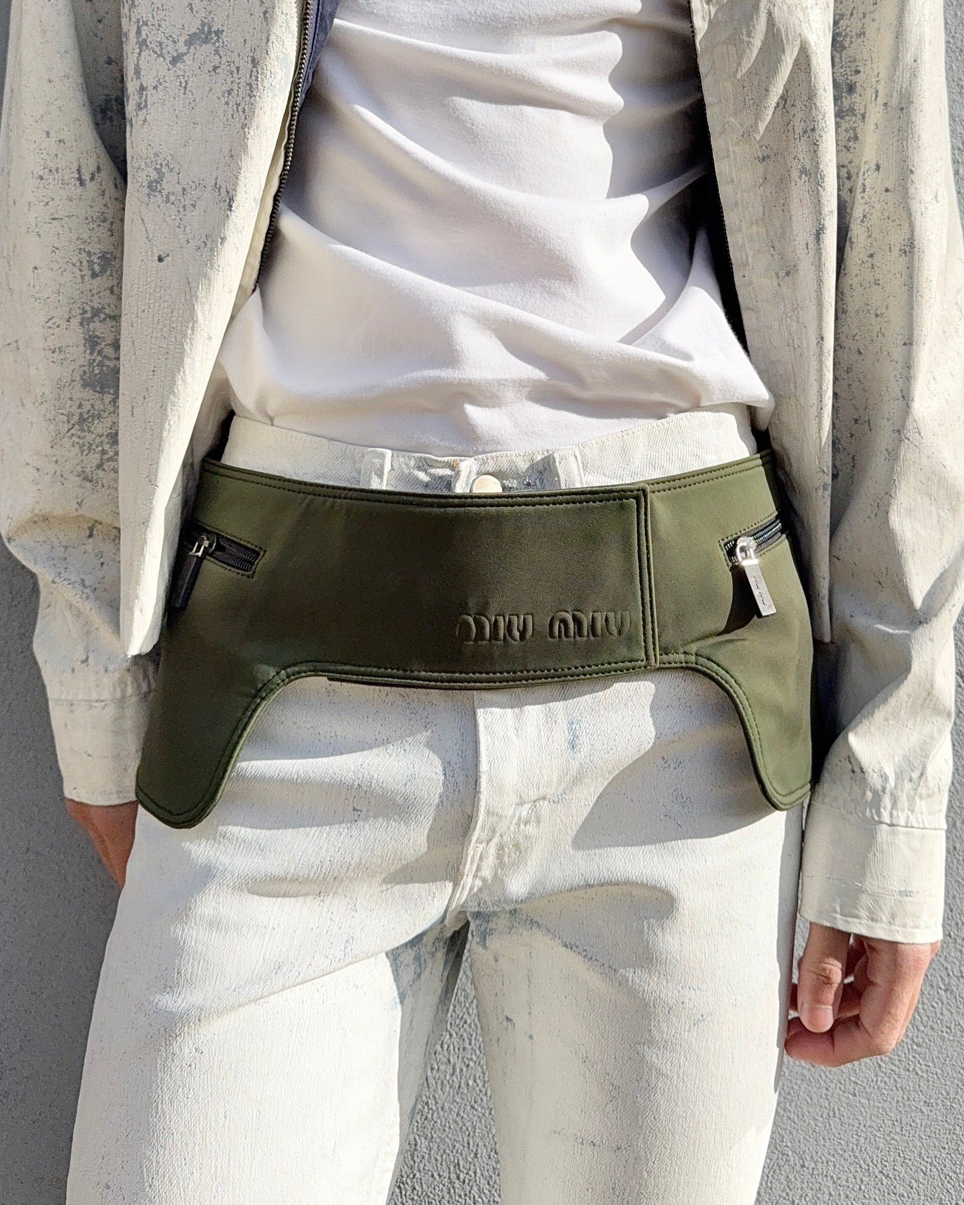 Miu Miu FW1999 Tech Fabric Cummerbund Waist Bag