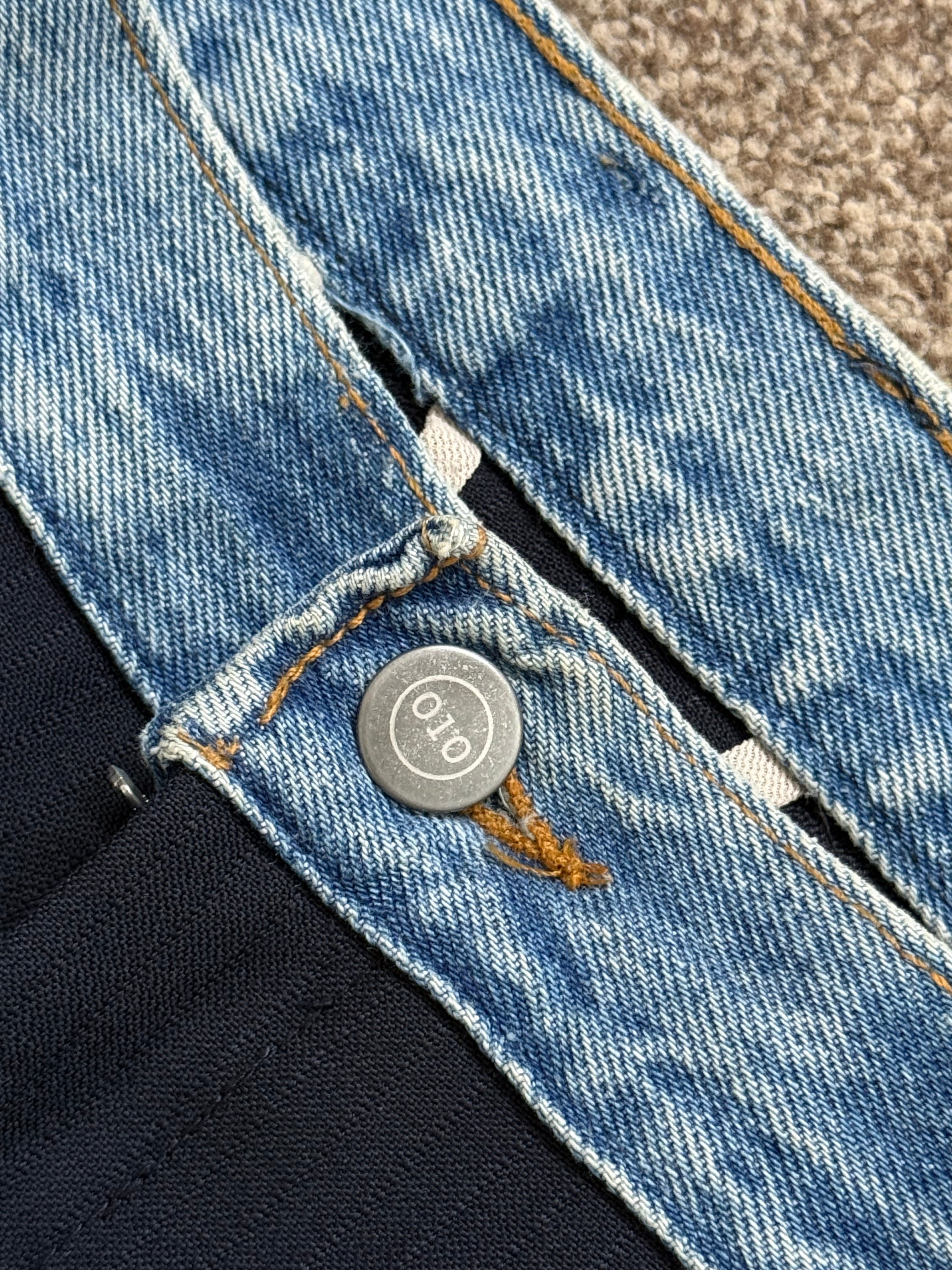 Maison Martin Margiela Artisanal Line (0)(10) SS2004 Re-Worked Denim Waistband Pants - Size 32" Waist