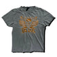 Revolution Skull Print Distressed T-Shirt - Size S
