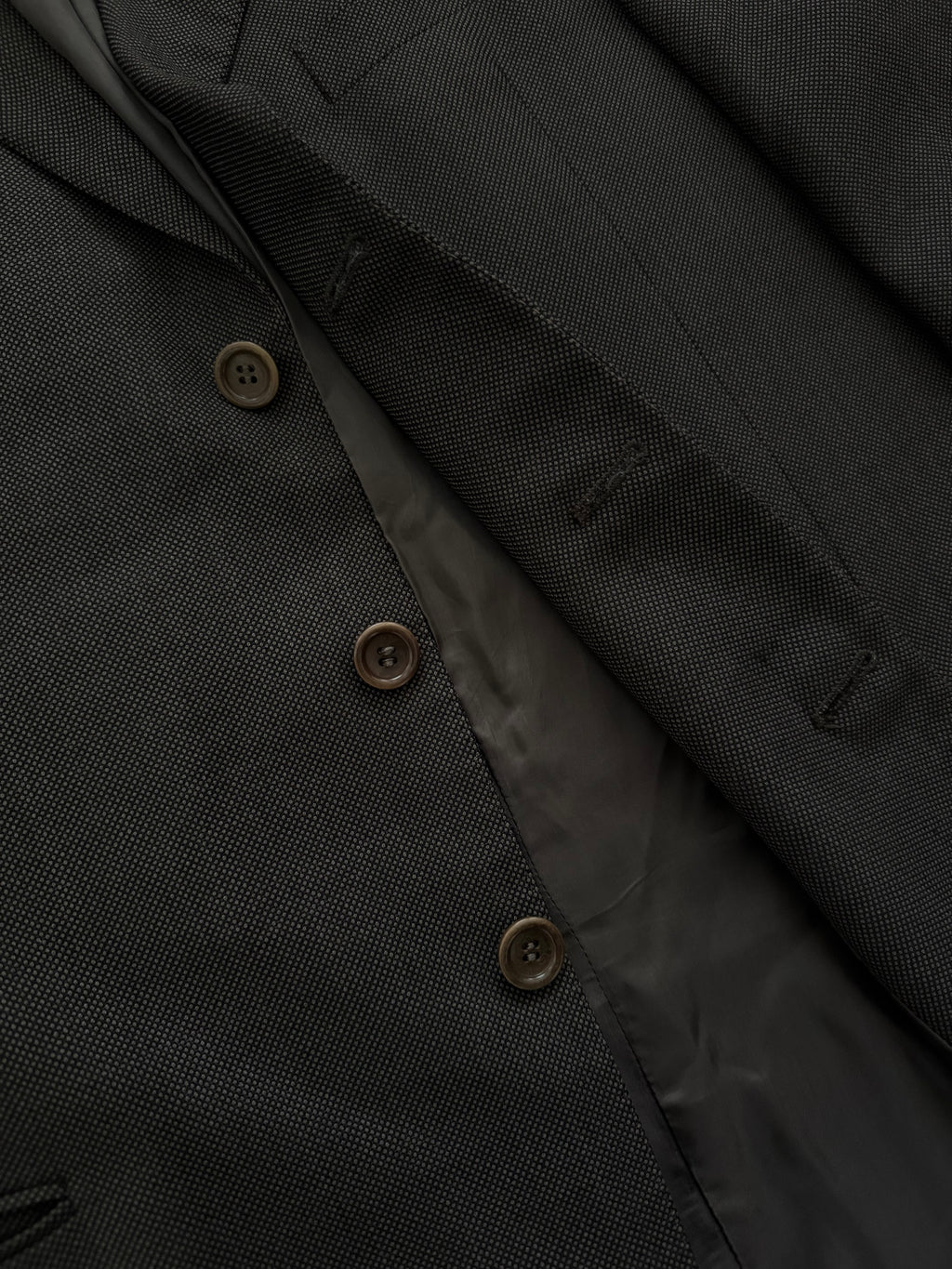 Armani 1990s Textured Wool 3B Blazer Jacket - Size XL