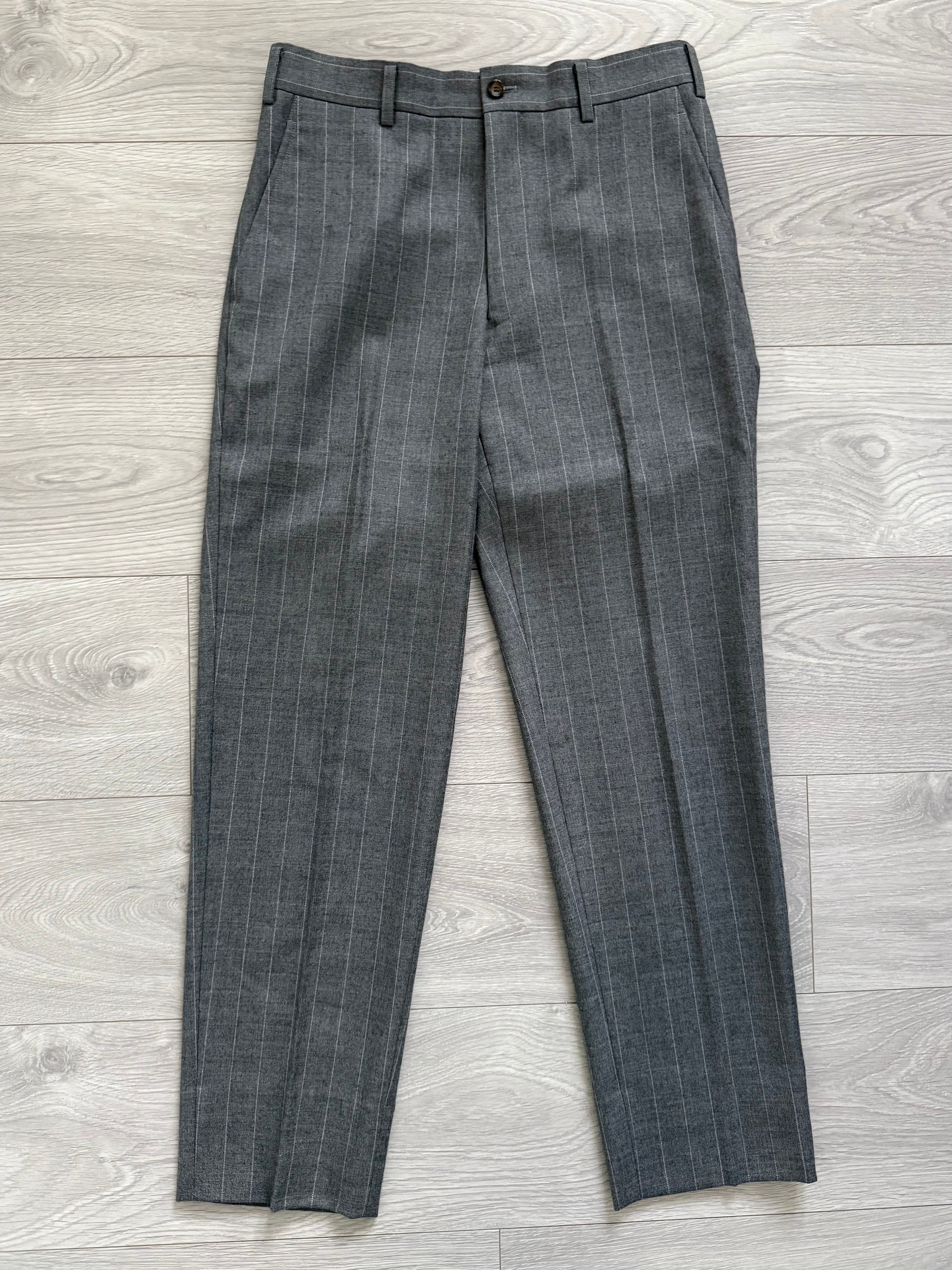 Comme Des Garcons Homme Plus AW2009 Curve Panelled Wool Suit - Size XS Jacket / 30" Waist