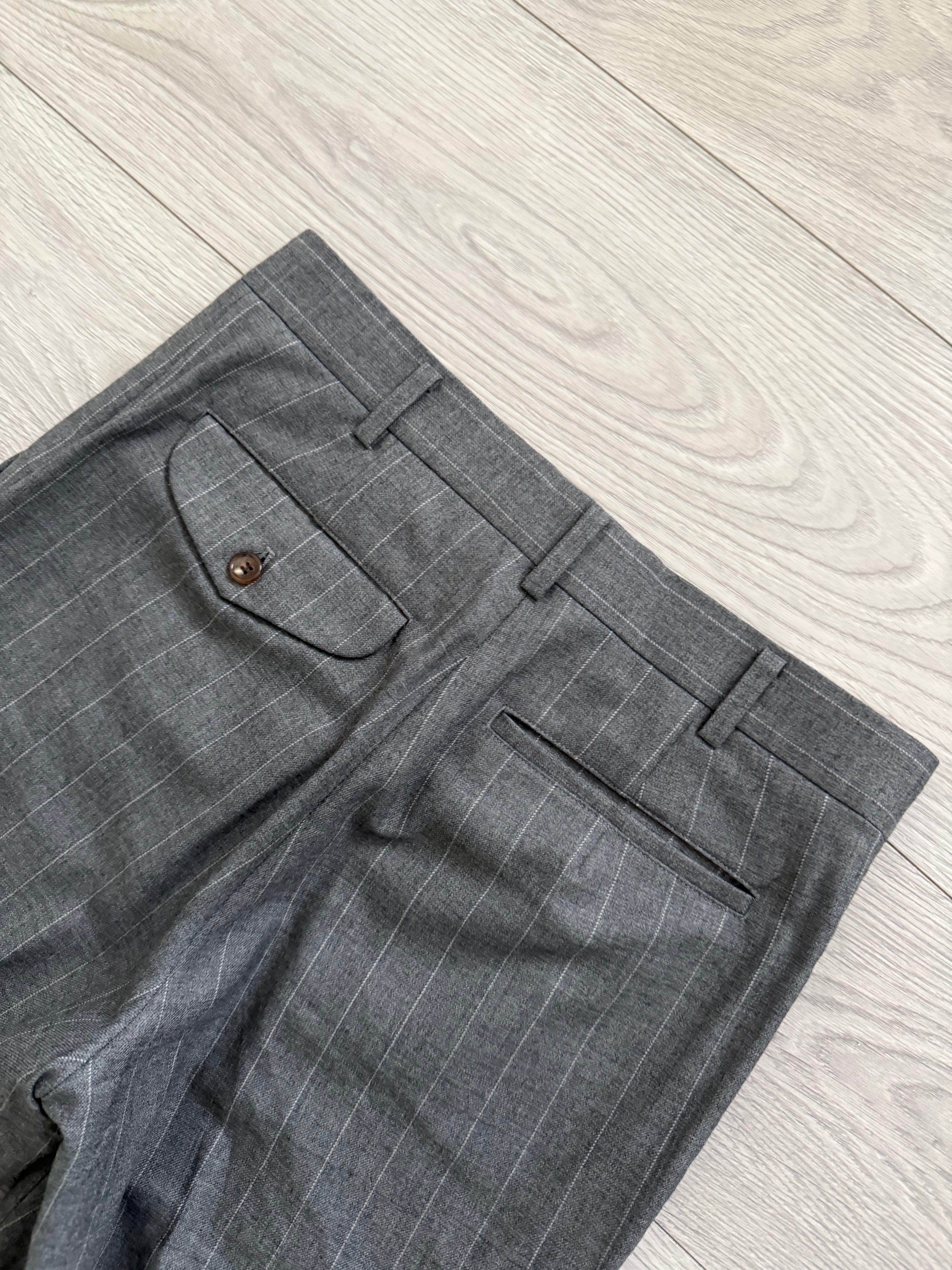 Comme Des Garcons Homme Plus AW2009 Curve Panelled Wool Suit - Size XS Jacket / 30" Waist