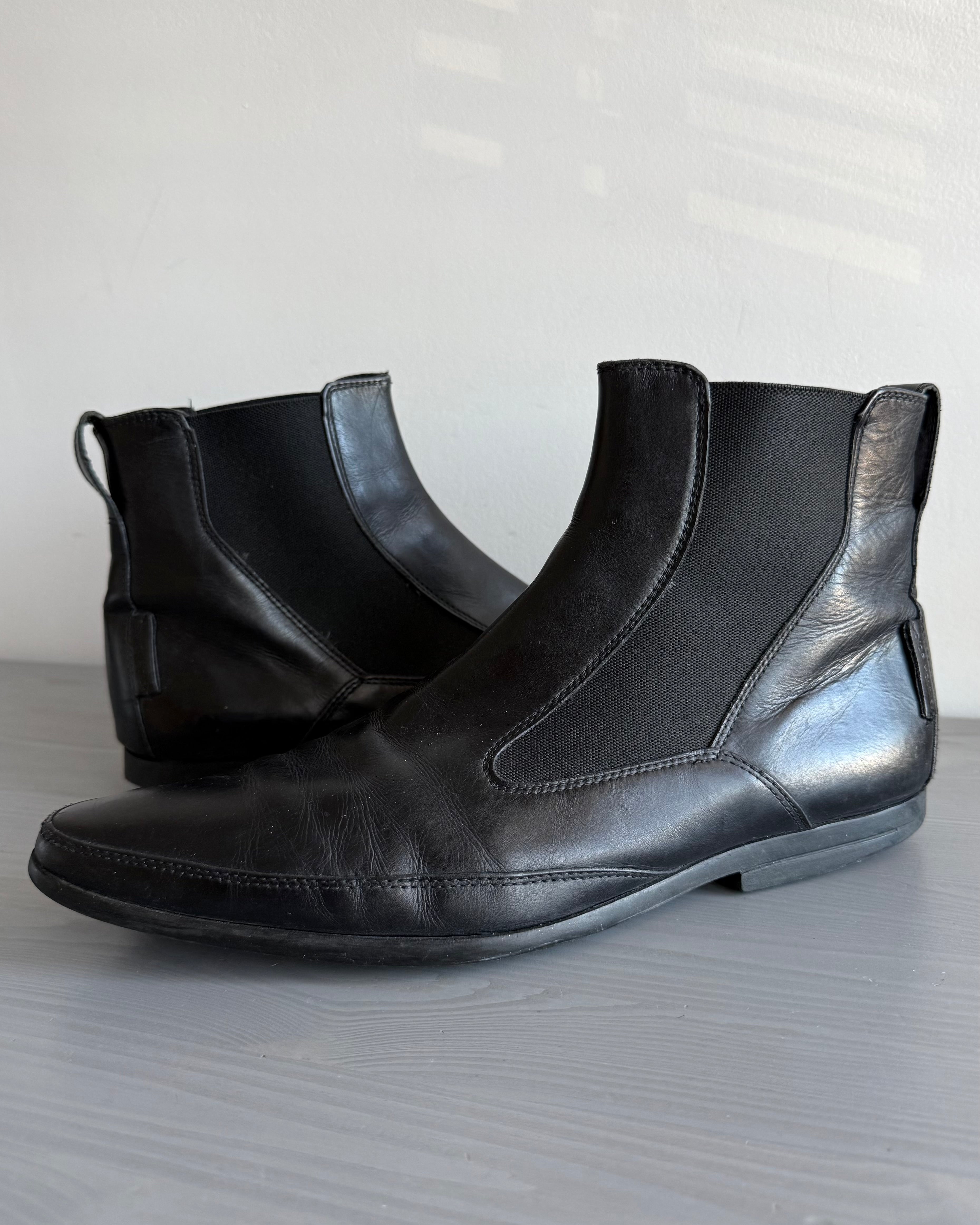 靴 dior homme2005AW heel boots Hedi Slimane Dior Homme by Hedi Slimane AW2006 Leather Boots - Size EU42/UK8