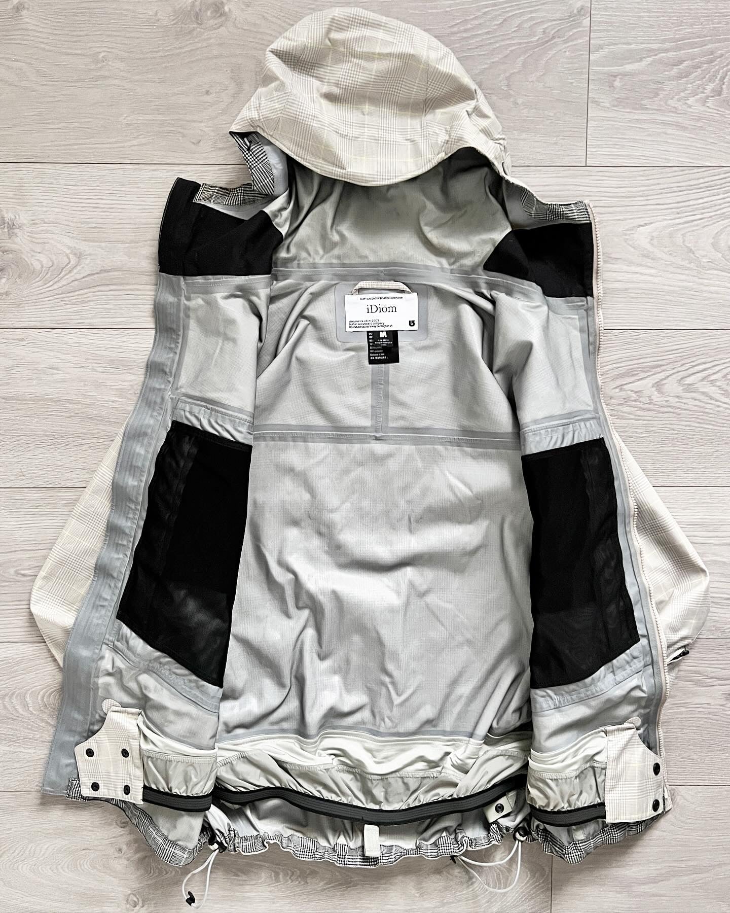 Burton iDiom x Hiroshi Fujiwara 2003 Waterproof Technical Check Jacket - Size M