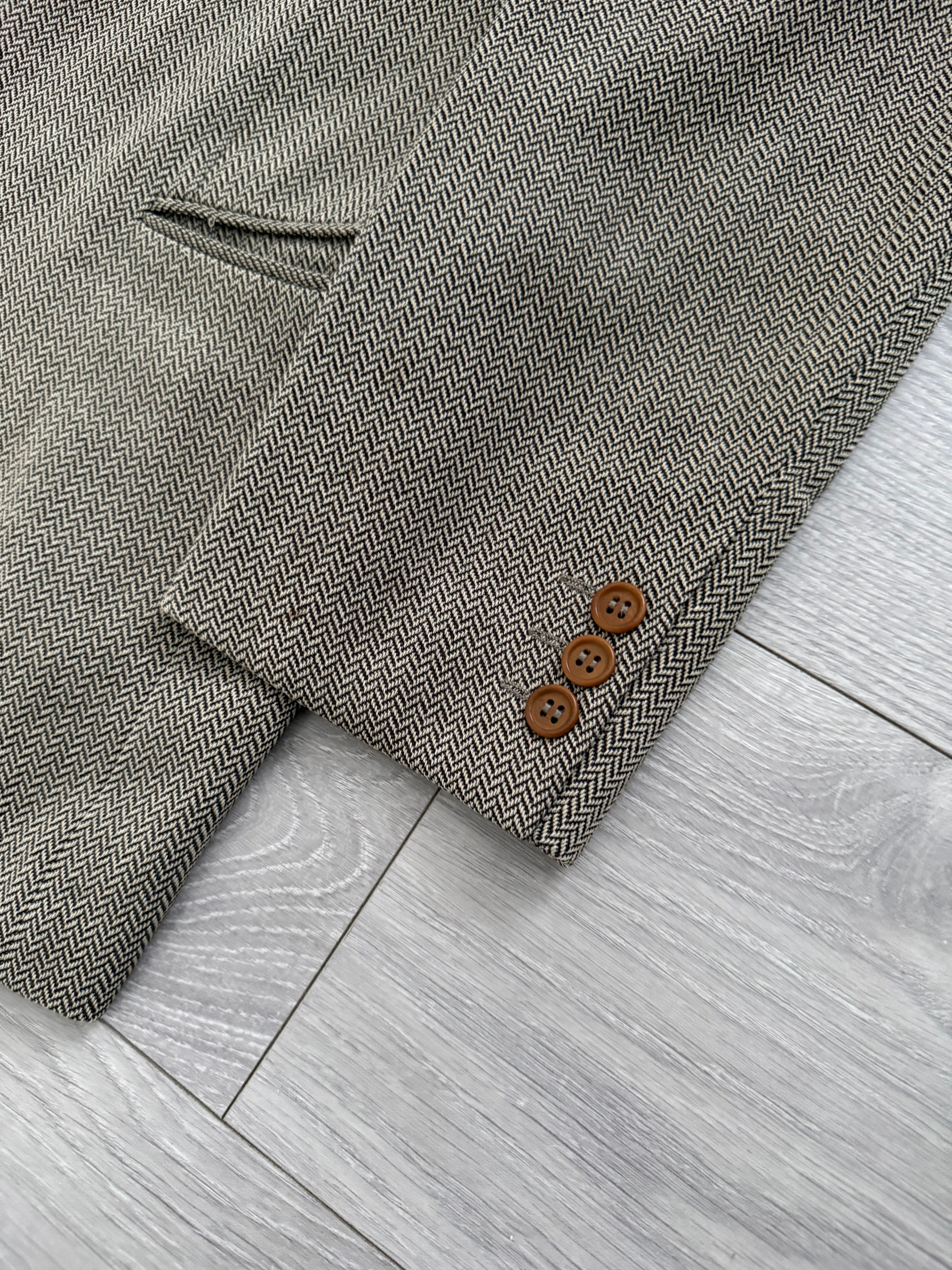 Giorgio Armani 1990s 3B Textured Jacquard Wool Sports Jacket