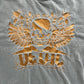 Revolution Skull Print Distressed T-Shirt - Size S