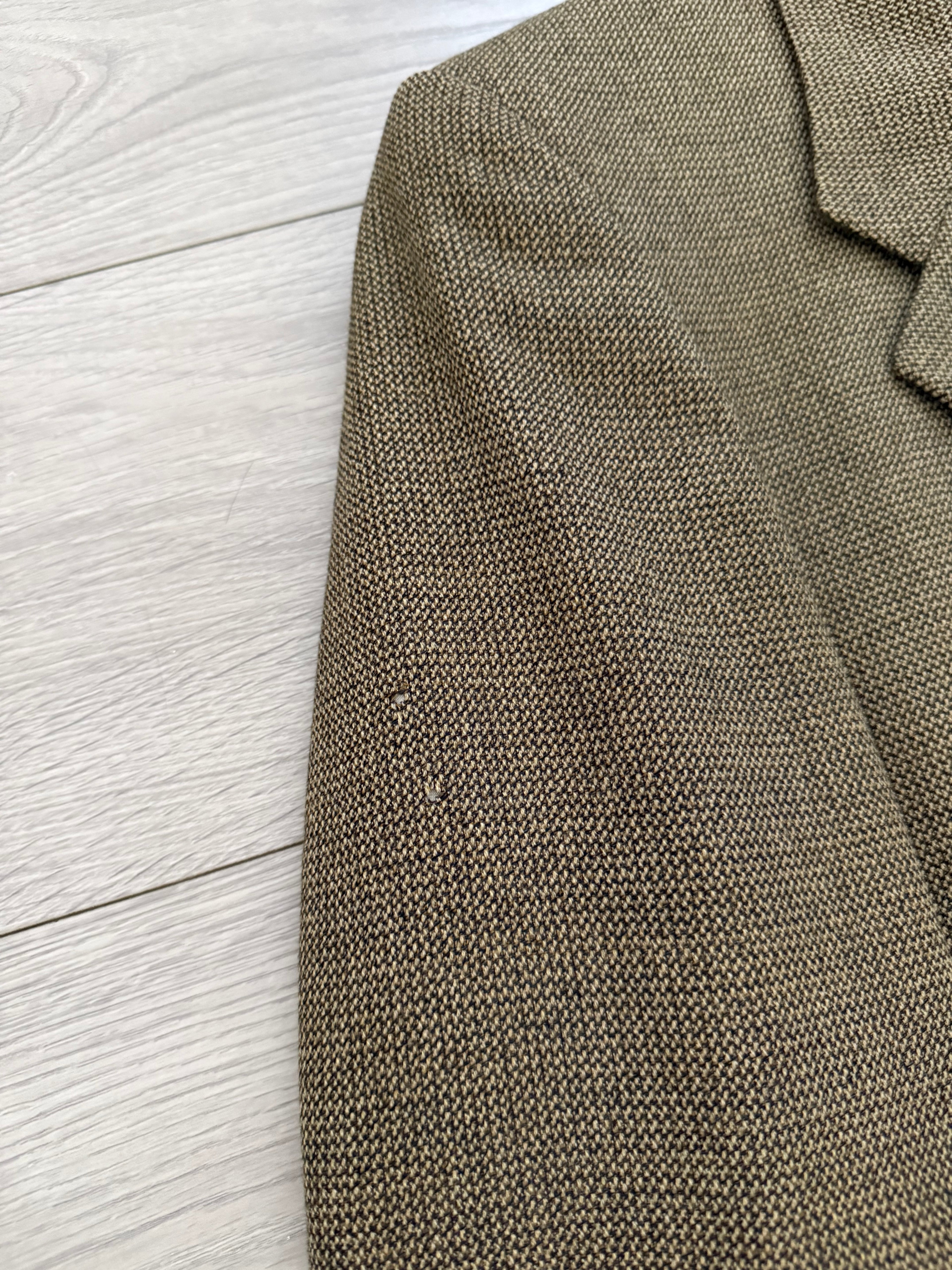 Valentino 1980s 3B Textured Wool Sport Jacket Blazer  - Size XL