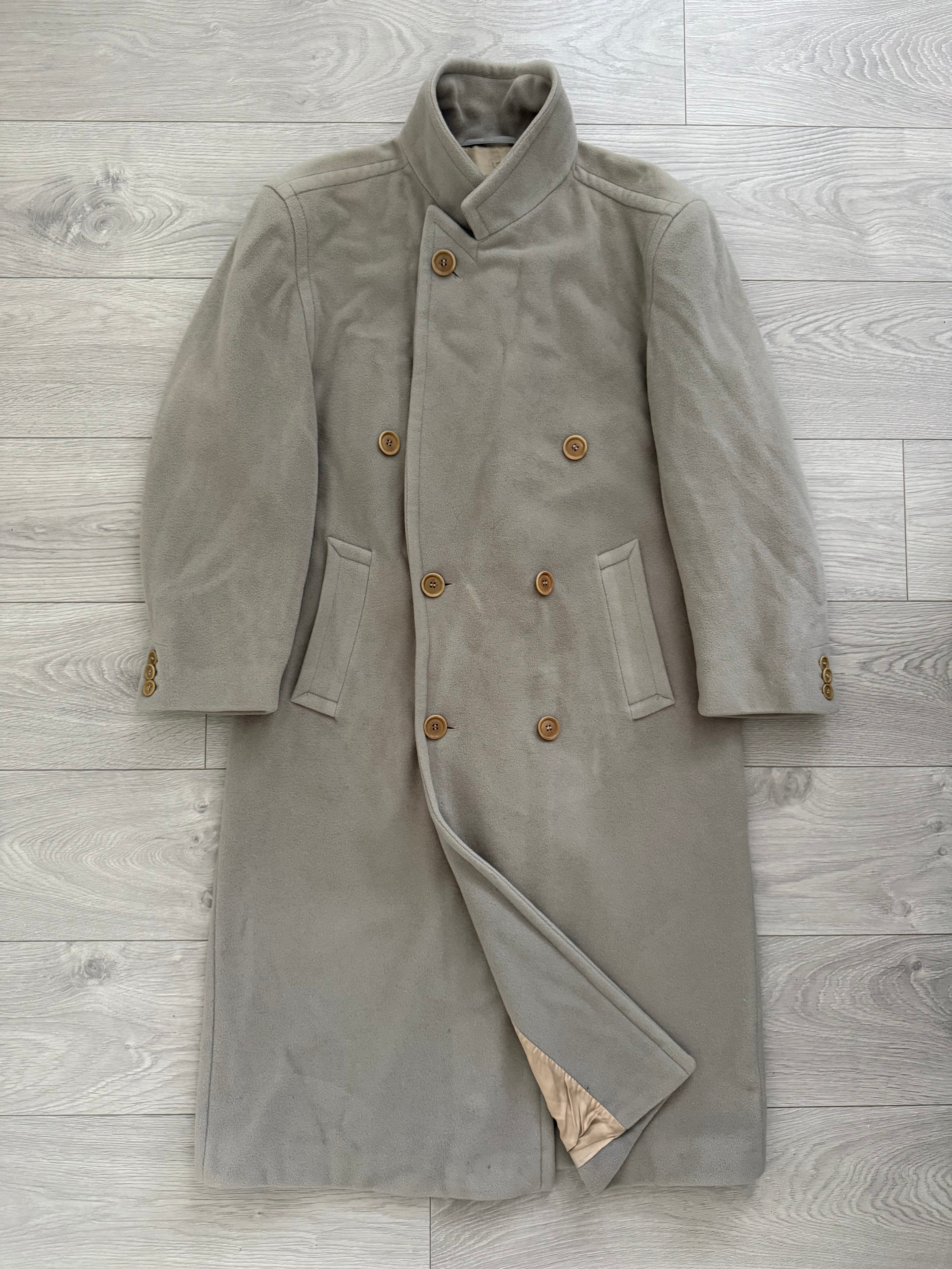 Hugo Boss 1980s 'Yamaha' Double-Breasted Wool Coat - Size M
