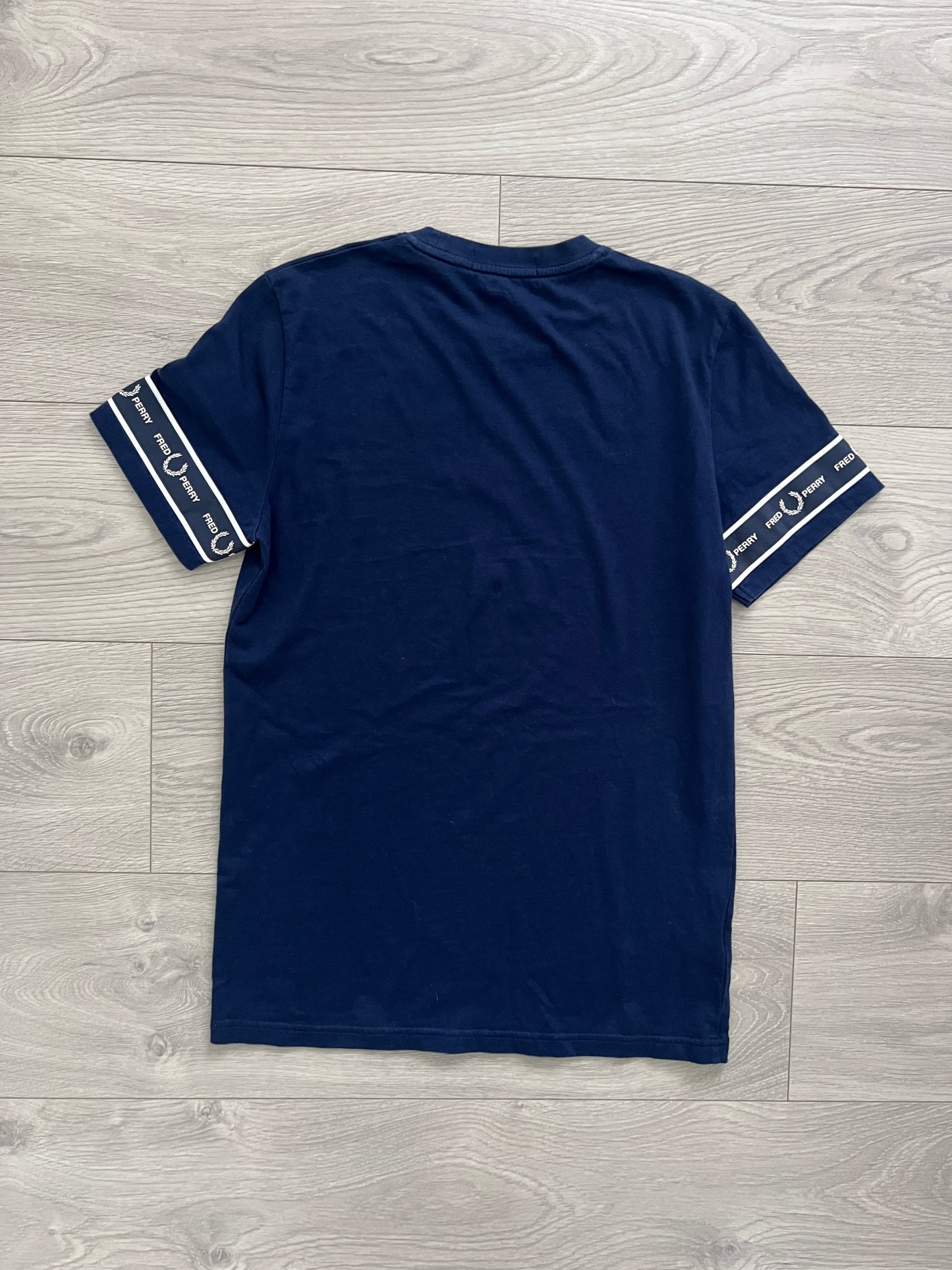 Fred Perry Vintage Taped Logo T-Shirt - Size XS