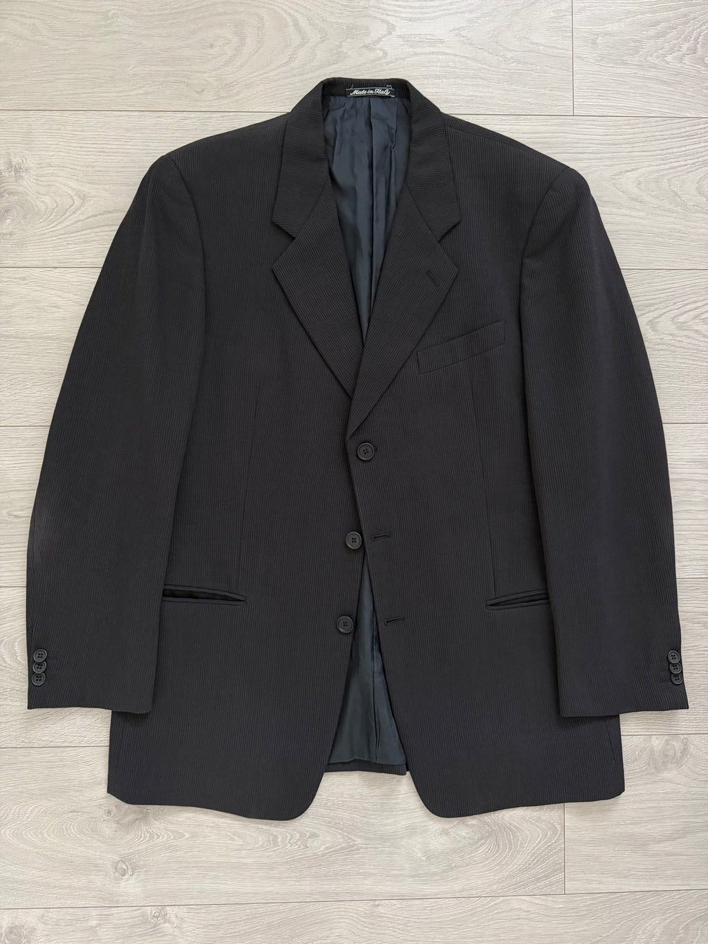 Giorgio Armani 1980s 3B Textured Wool Sport Jacket Blazer - Size XL