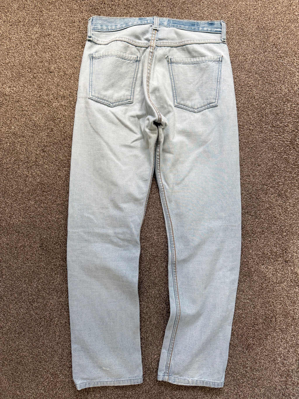 Maison Martin Margiela Artisanal Line (0)(10) SS2003 Re-Worked Inverted Denim Jeans - Size 30" Waist
