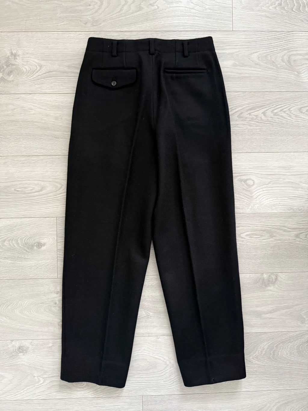 Comme Des Garcons Homme 1980s Triple Pleat Melton Wool Suit - M Jacket / 32" Waist