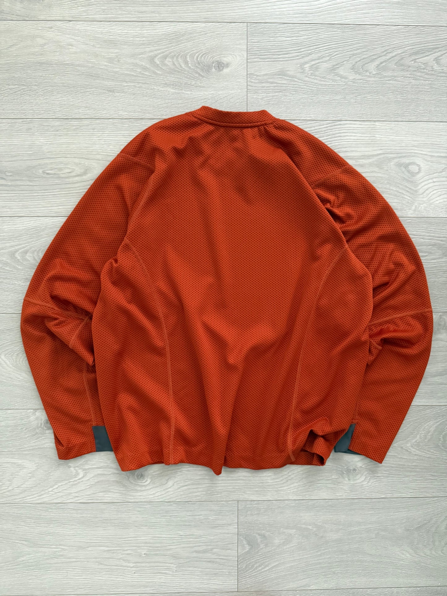 Salomon 00s Moto Mesh Orange Technical Long Sleeve - Size XL