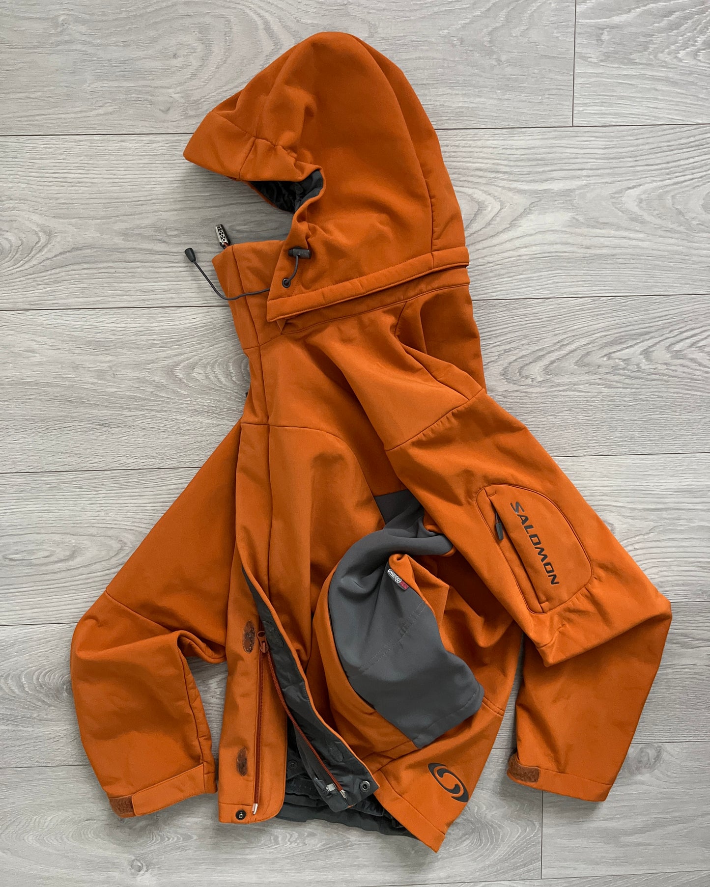 Salomon 00s Fleece Lined Technical SmartSkin Softshell Panelled Jacket - Size M