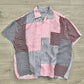 Comme Des Garcons Homme 1997 Patchwork Rayon Shirt - Size L