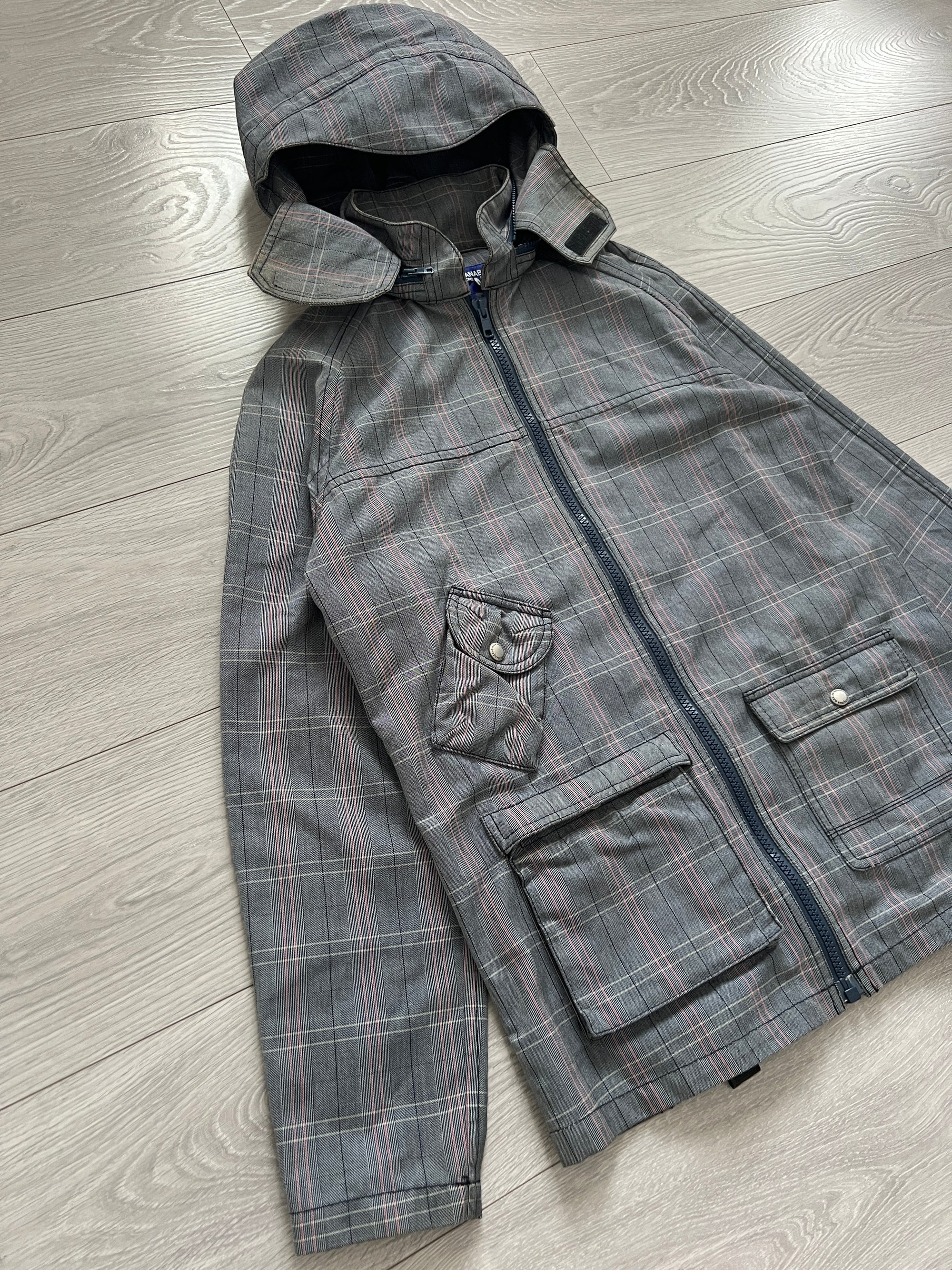 Junya Watanabe AD2004 Technical Cargo Pocket Check Jacket - Size M