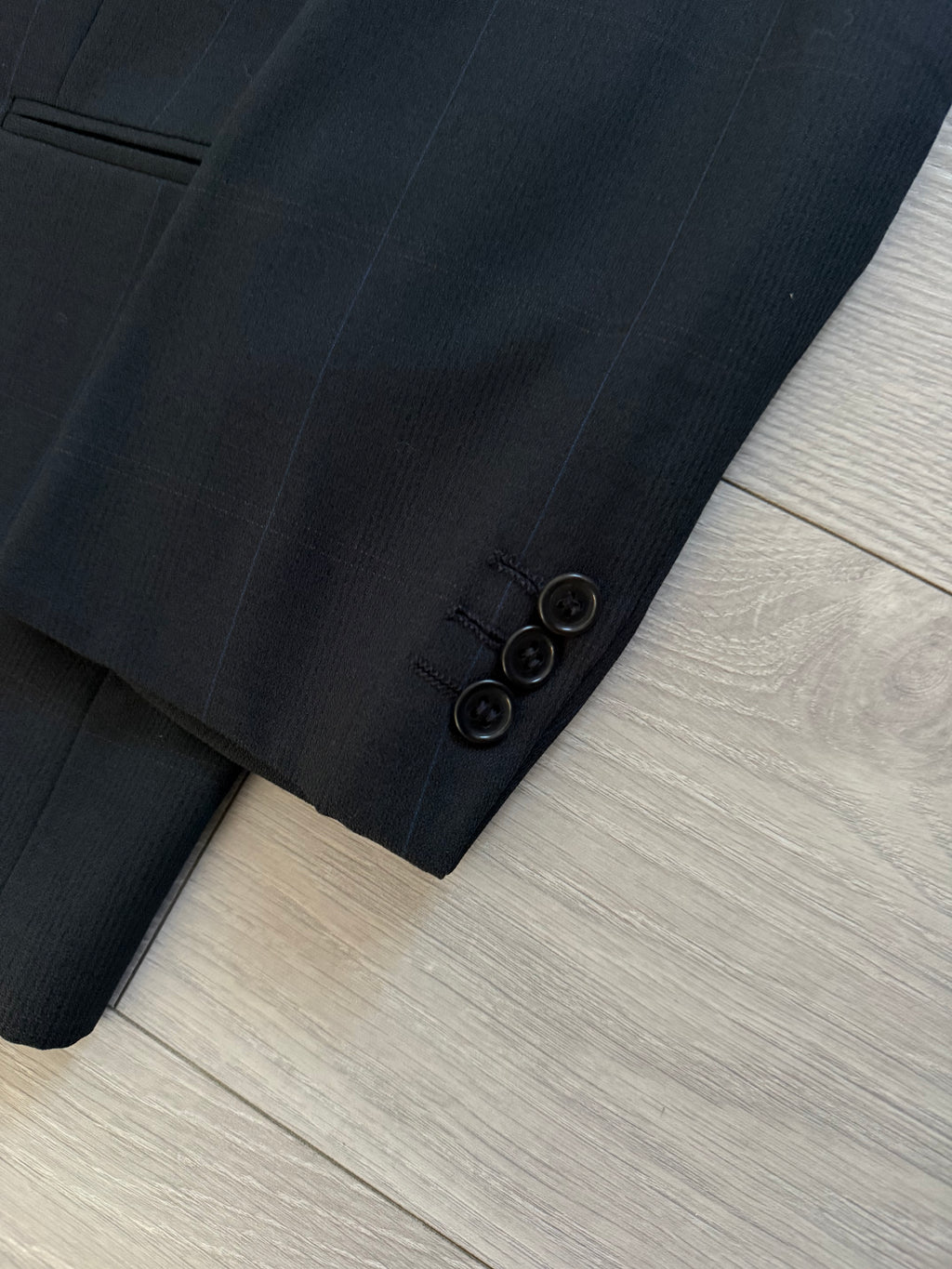 Valentino 1980s Double Breasted Peaked Lapel Wool Sports Blazer Jacket - Size S