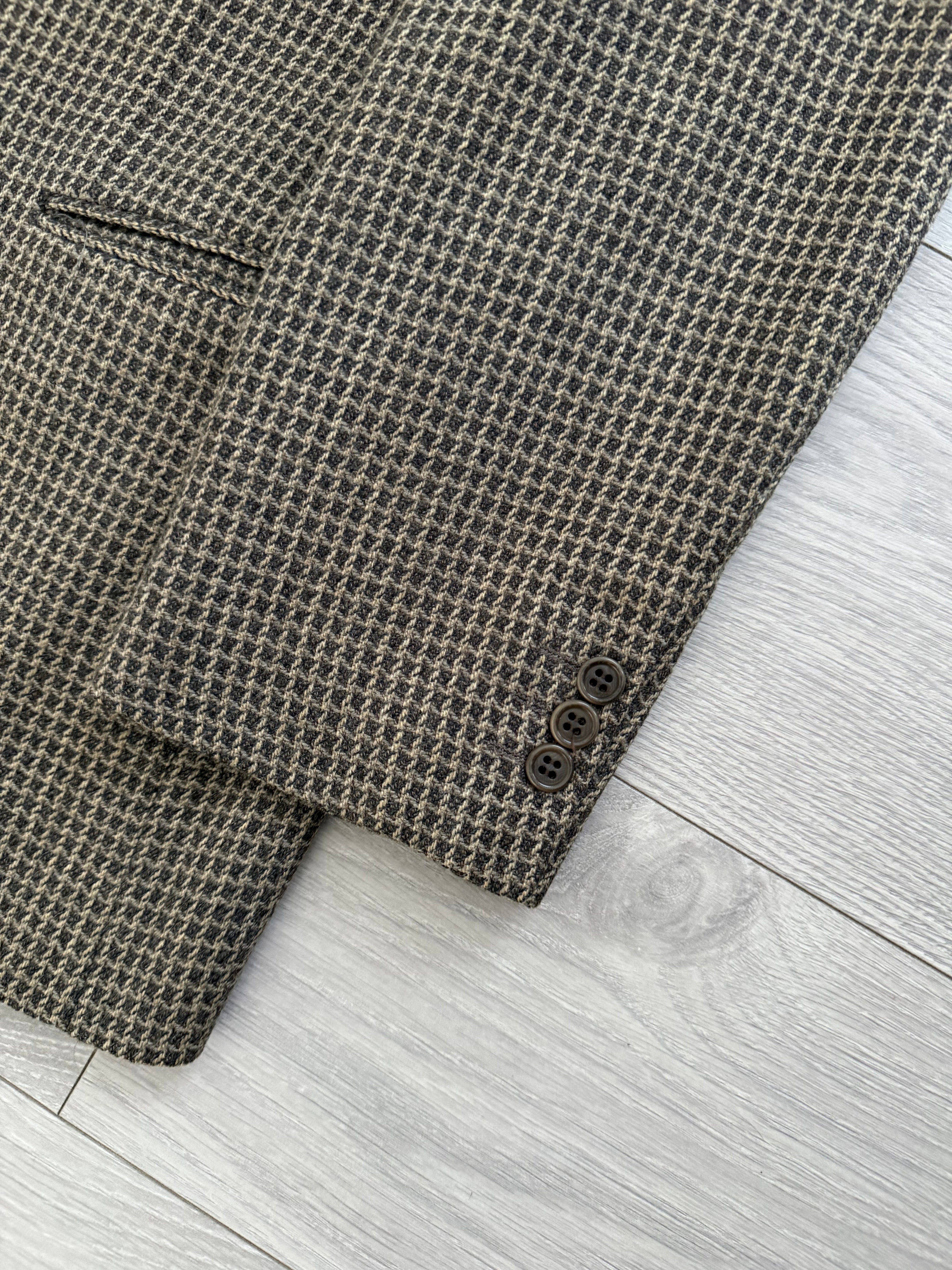 Valentino 1980s Textured 3B Wool Sports Blazer Jacket - Size XXL